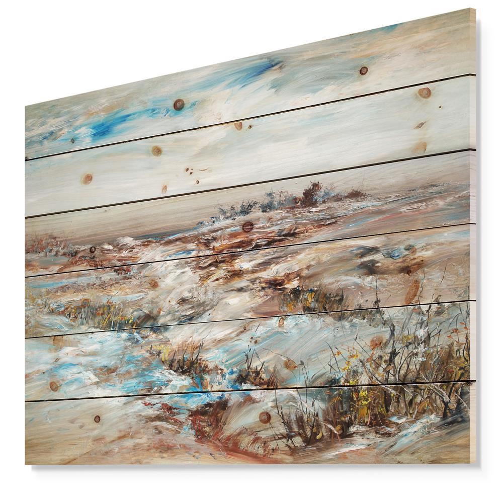 Designart 30-in H x 40-in W Landscape Wood Print at Lowes.com