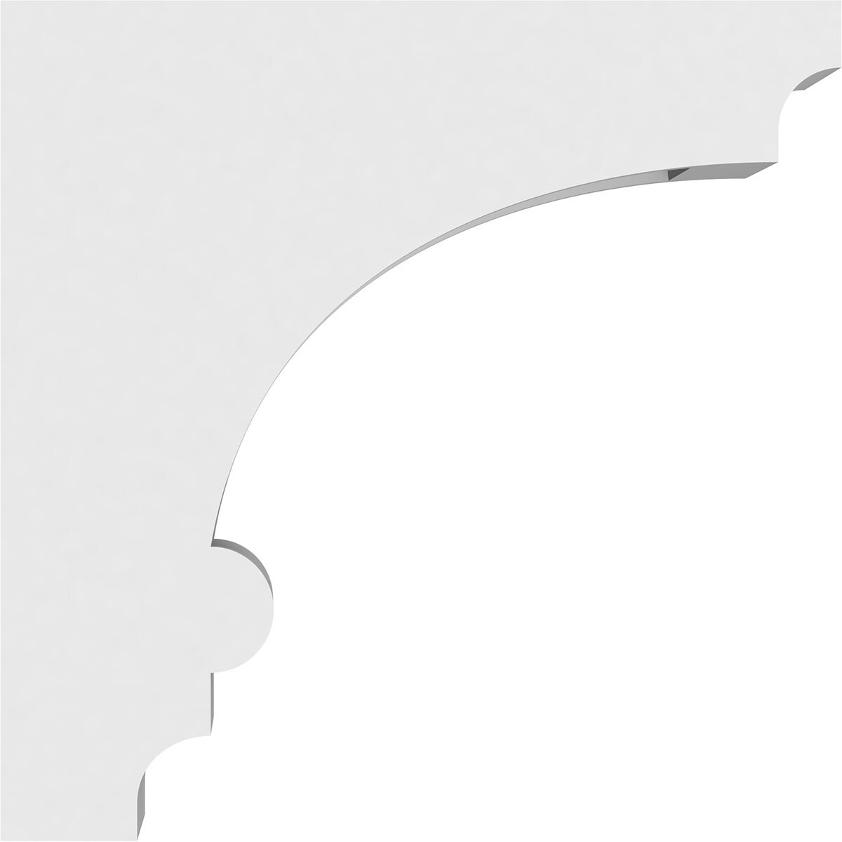 Ekena Millwork CORP03X10X10DIA corbels - View #3