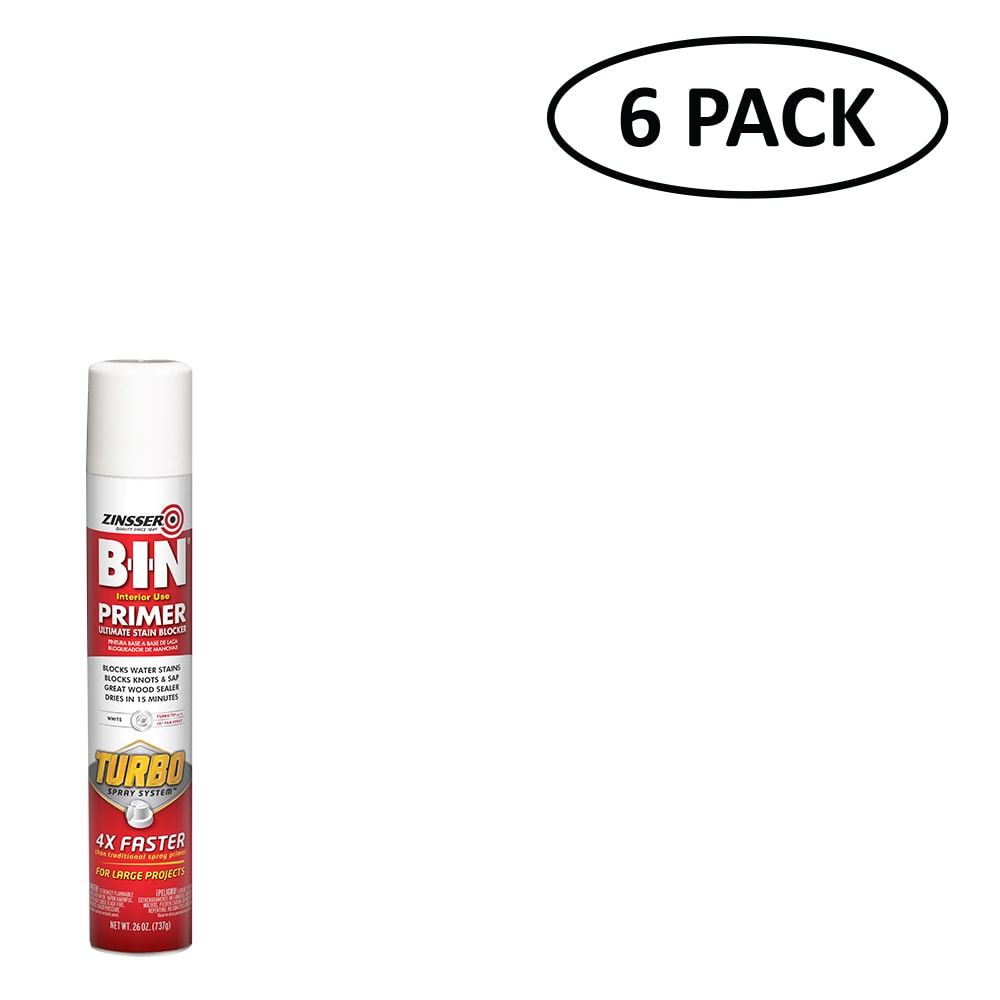 Zinsser 13 oz. Ceiling Paint and Primer in One Spray (6-Pack), White