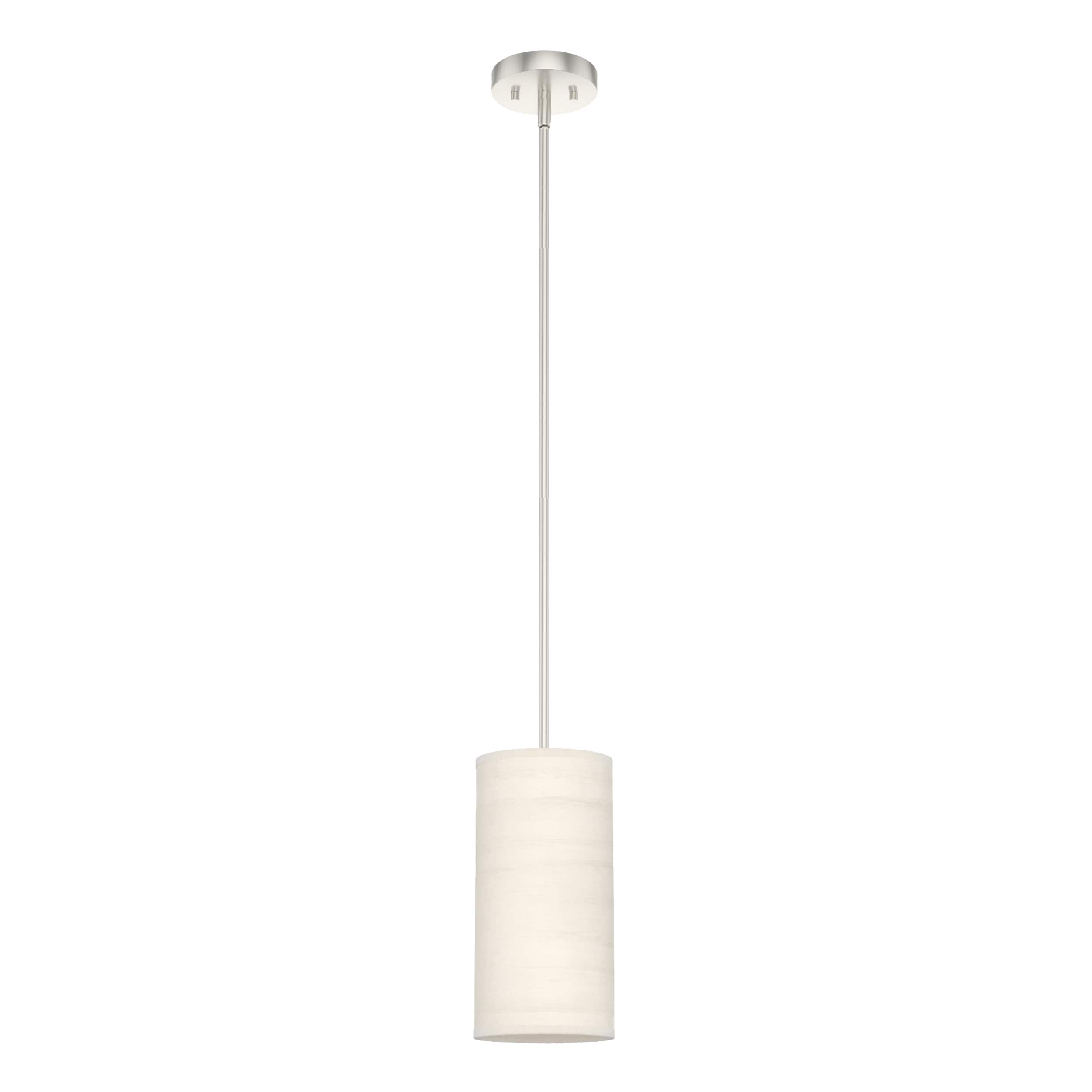 Hunter 19240 Solhaven 1 -Light Bleached Alder Modern/contemporary Drum Mini Hanging Kitchen island light