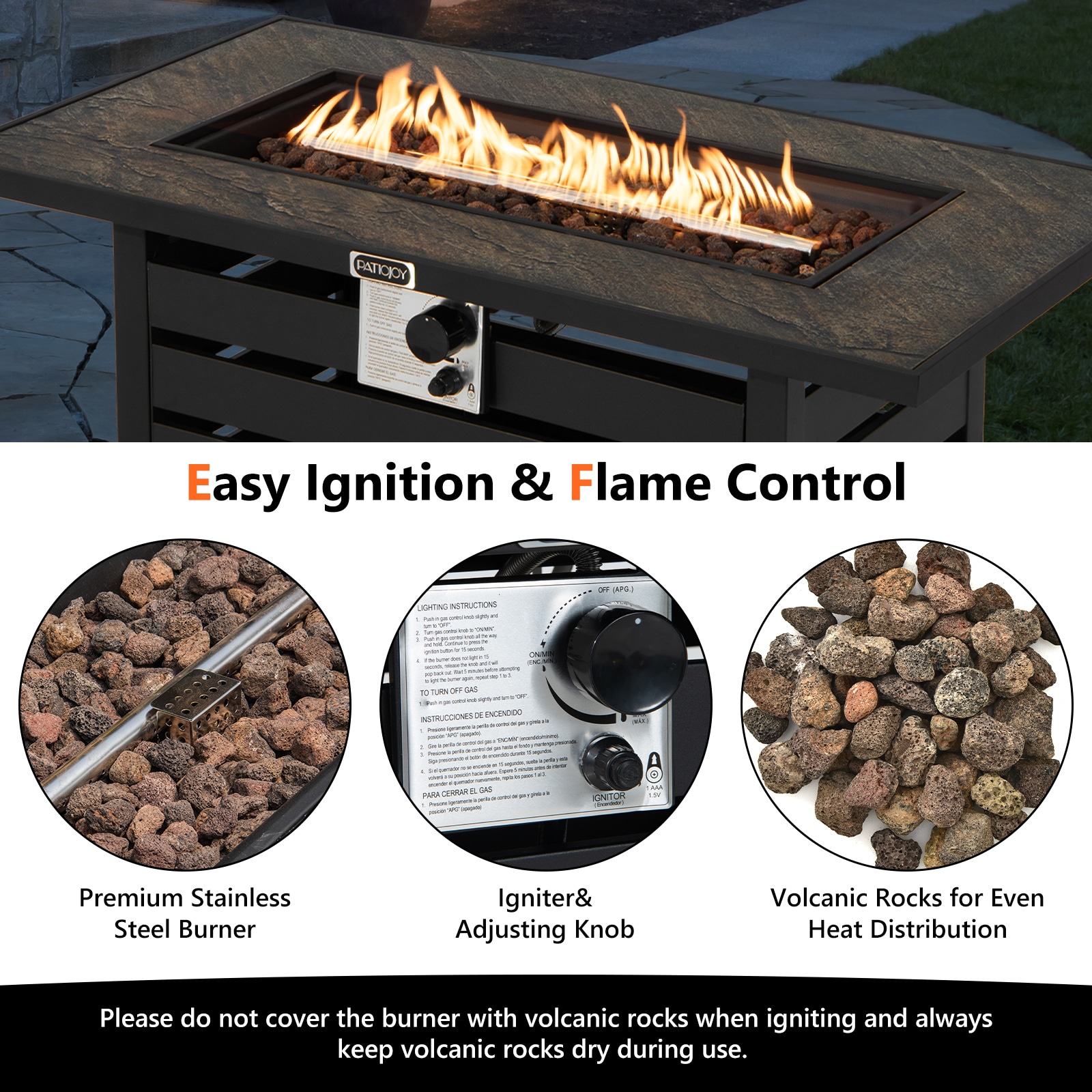 Slickblue D-CO-16401PN Outdoor-Gas-Firepits - View #5