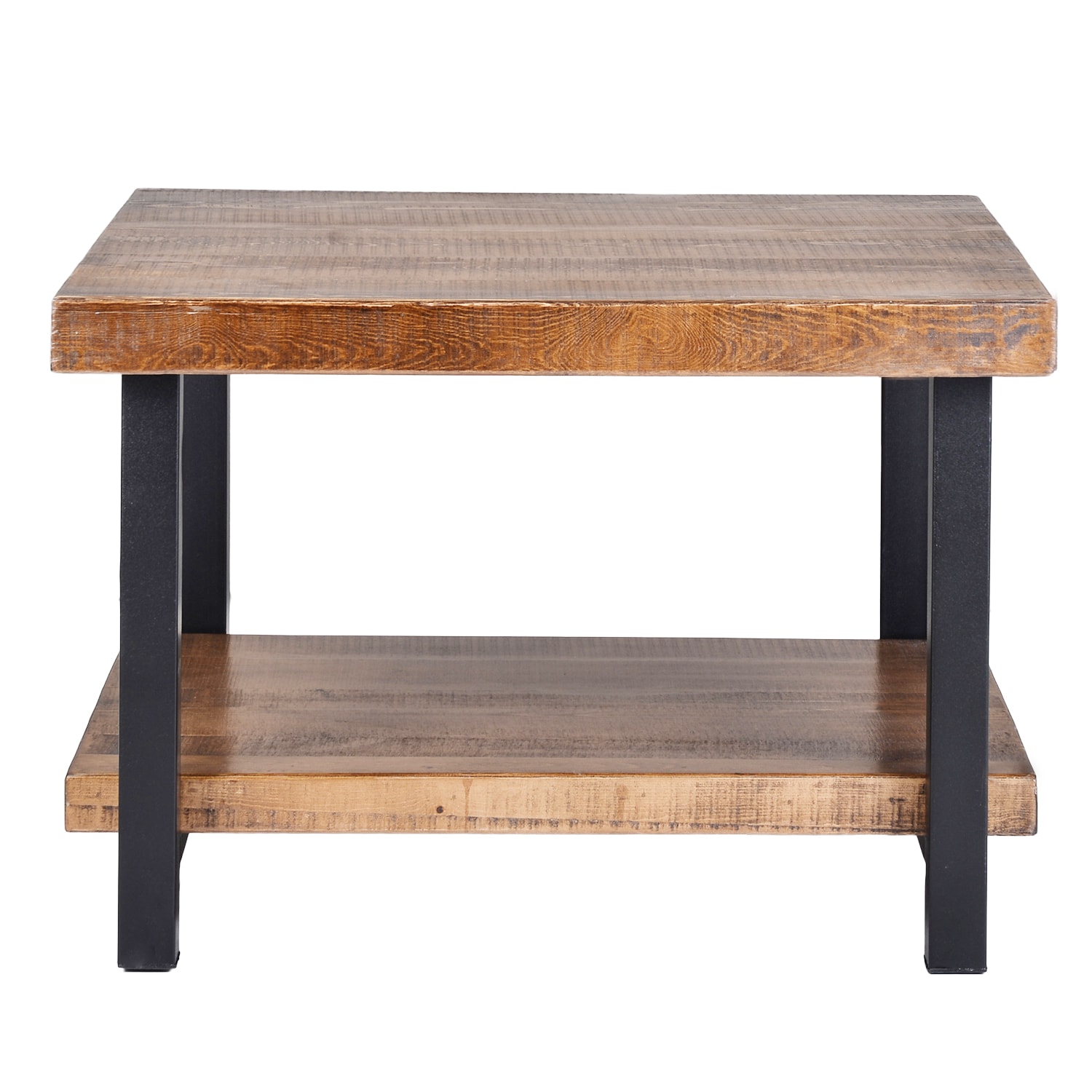 CASAINC TR-WF192552AAD Pine Wood Industrial Coffee Table with Storage