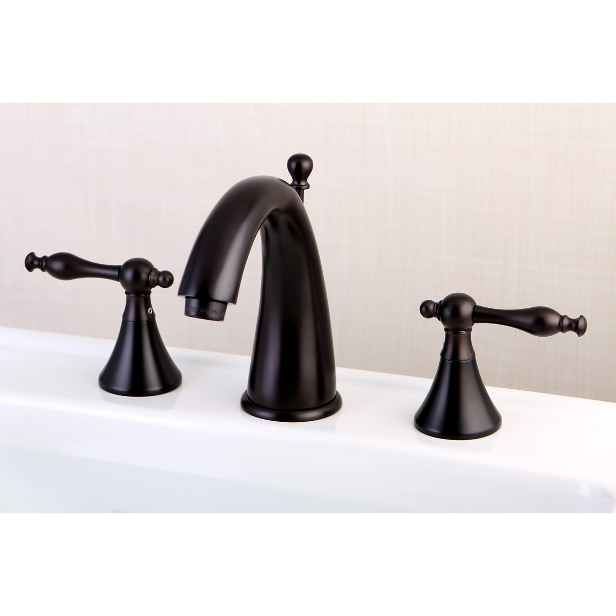 Elements of Design ES2975NL Oil-Rubbed Bronze Widespread 2-Handle Bathroom Sink Faucet with Drain