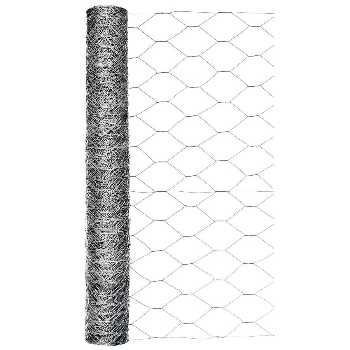 GARDEN CRAFT 50-ft x 2-ft Gray Steel Chicken Wire Rolled Fencing with Mesh Size 2-in
