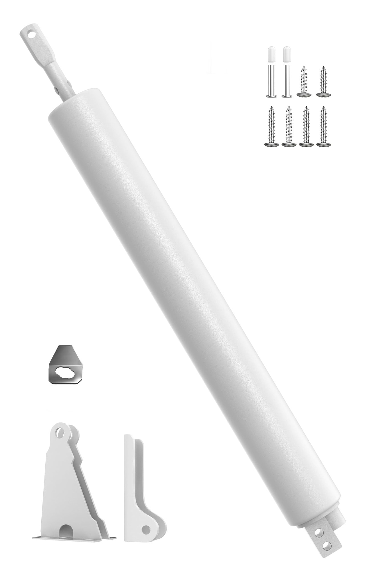 KHKFY  Screen Door Closer for Storm and Screen Doors Adjustable Strength Industrial Grade Steel Rust Resistant Easy Install Includes All Hardware