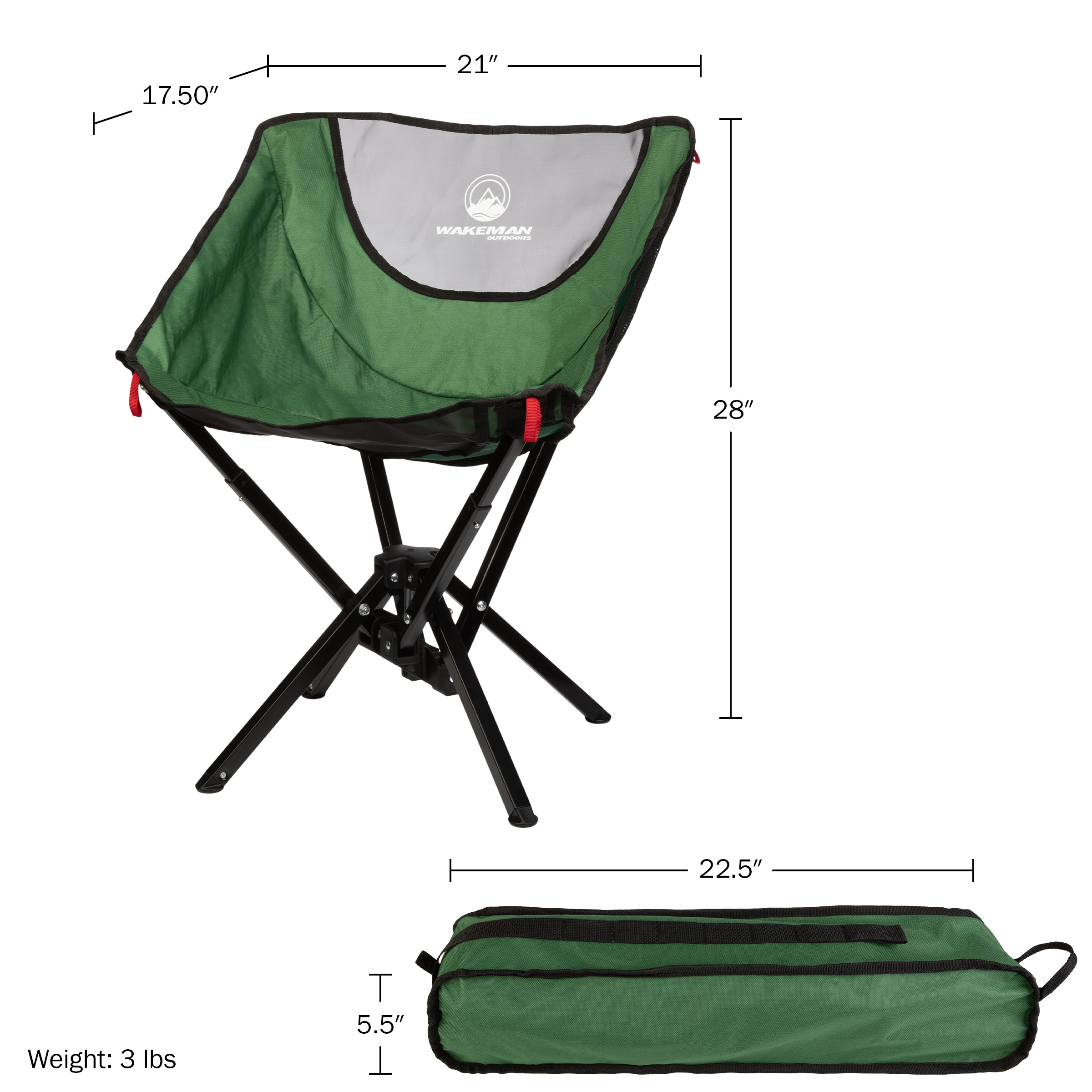 Wakeman 75-CMP1140 Beach-Camping-Chairs - View #6