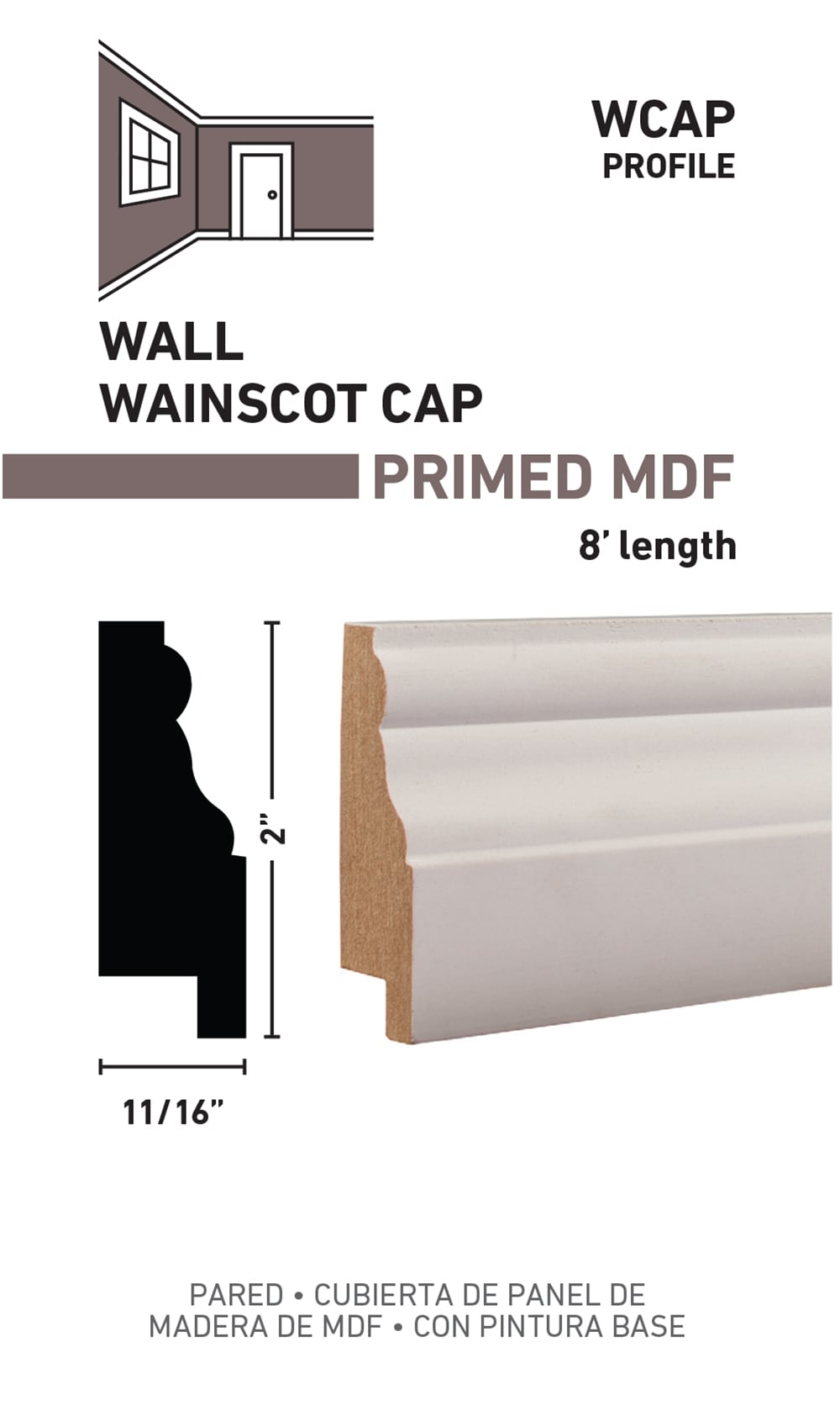 RELIABILT L04WCAP508 Wall-Panel-Moulding - View #2