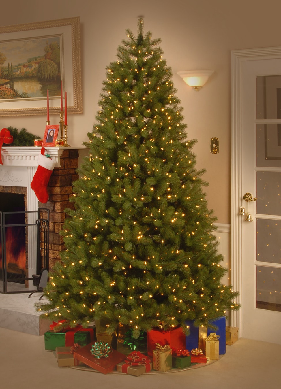 National Tree Company 7.5-ft Douglas Fir Pre-lit Artificial Christmas 