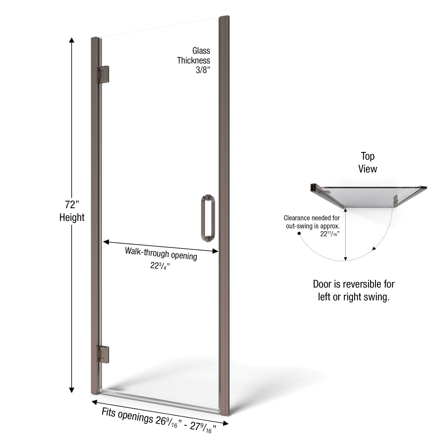 Basco COPA00A2772CLOR Shower-Doors - View #4