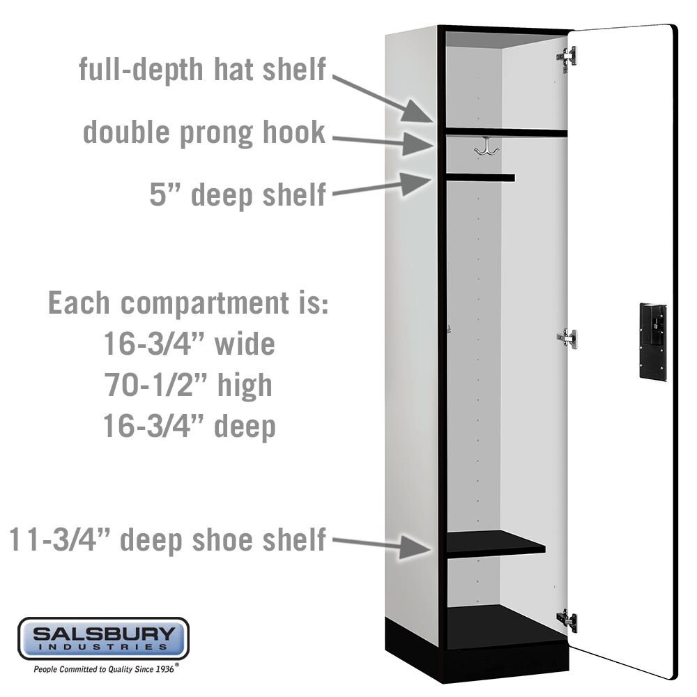 SALSBURY INDUSTRIES 18-21168GRY Storage-Lockers - View #3