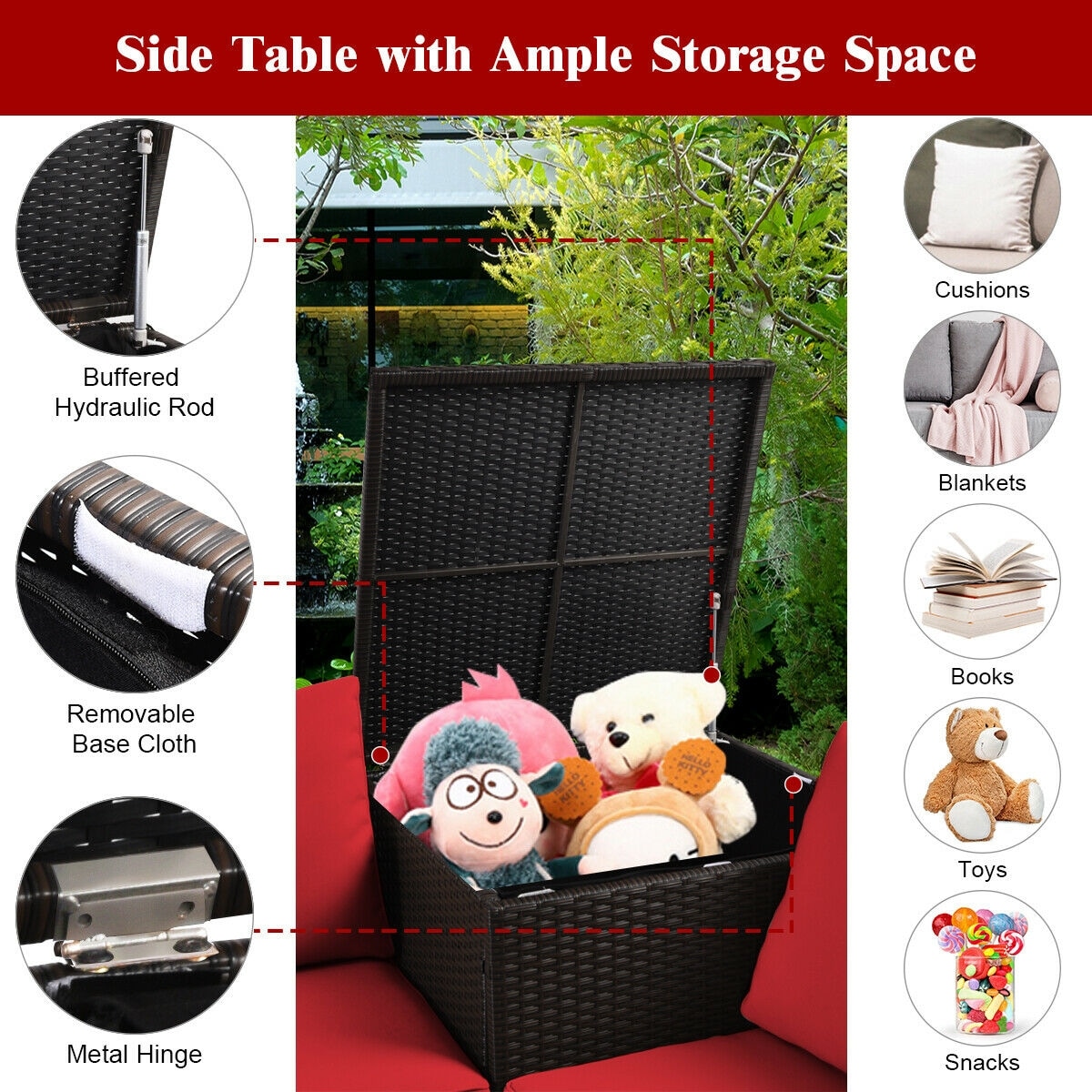 Forclover HYFC-0643NY Patio-Conversation-Sets - View #6
