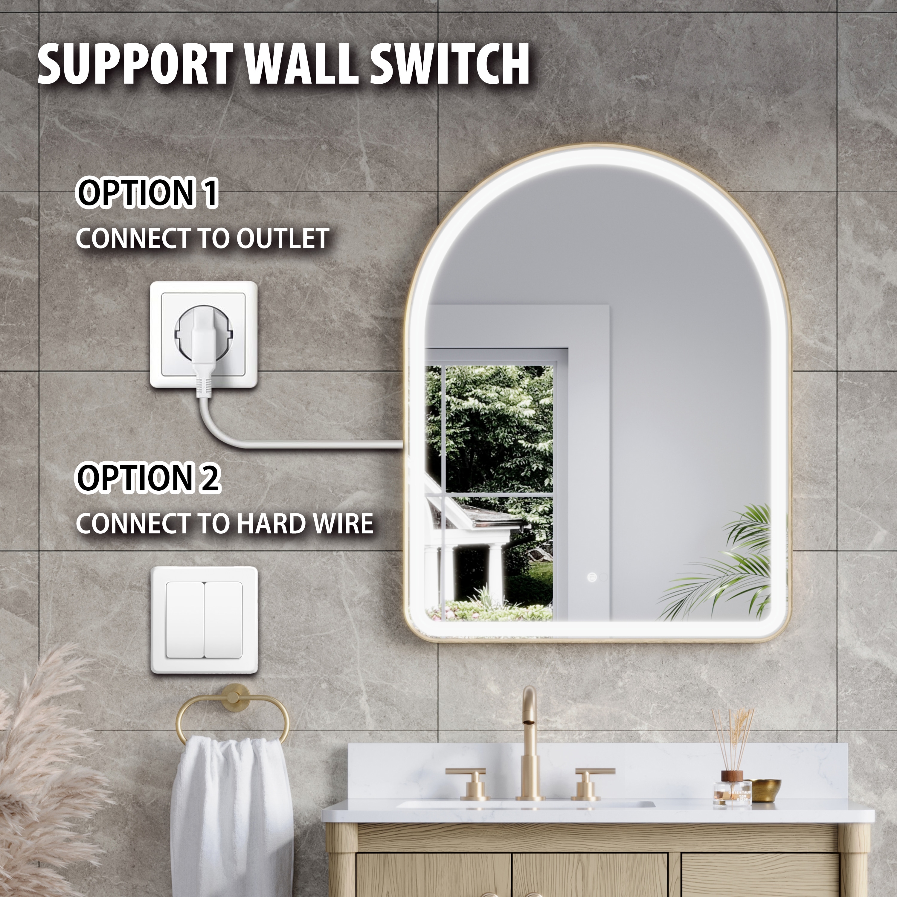 WELLFOR GIZQCS35P09 Framed-Bath-Mirrors - View #8