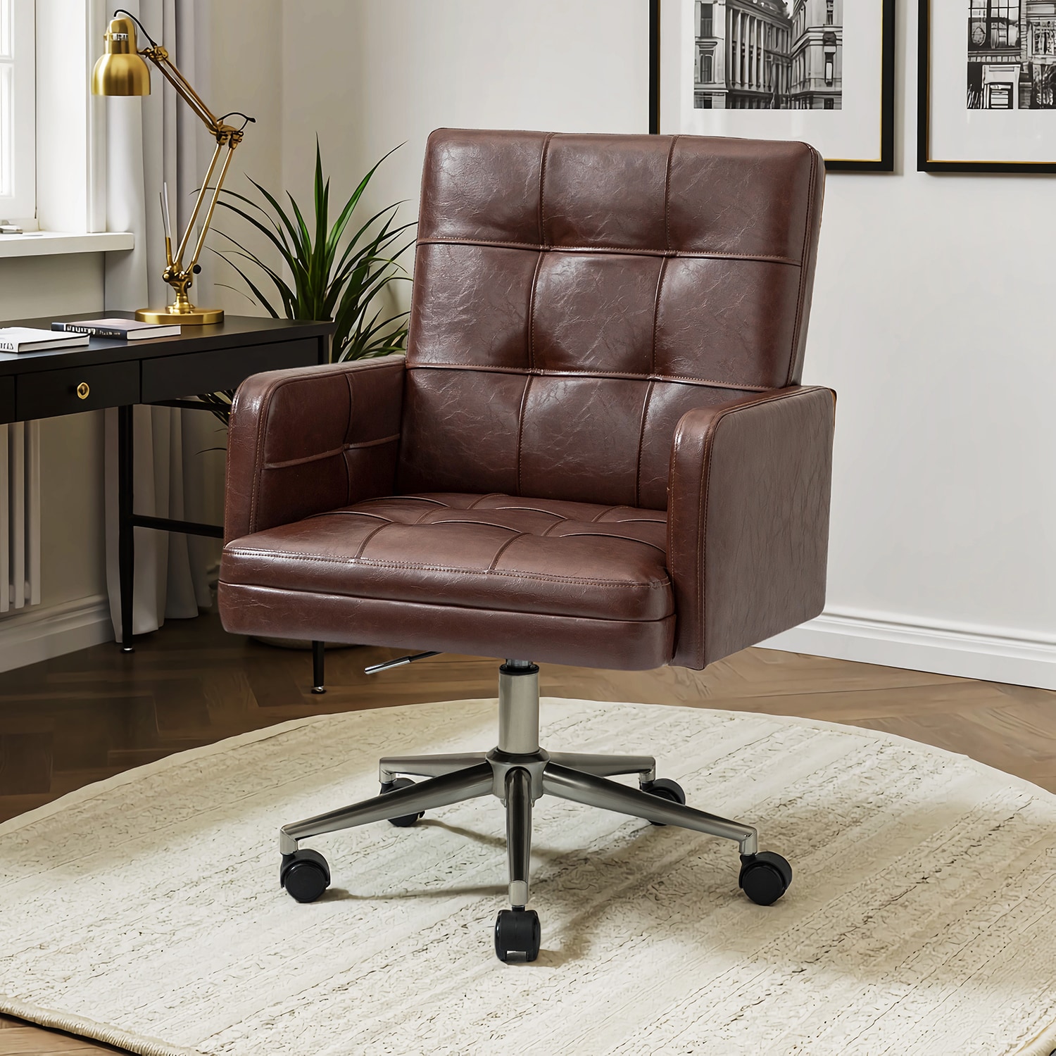 14 Karat Home OFM0775-BRN Office-Chairs - View #2