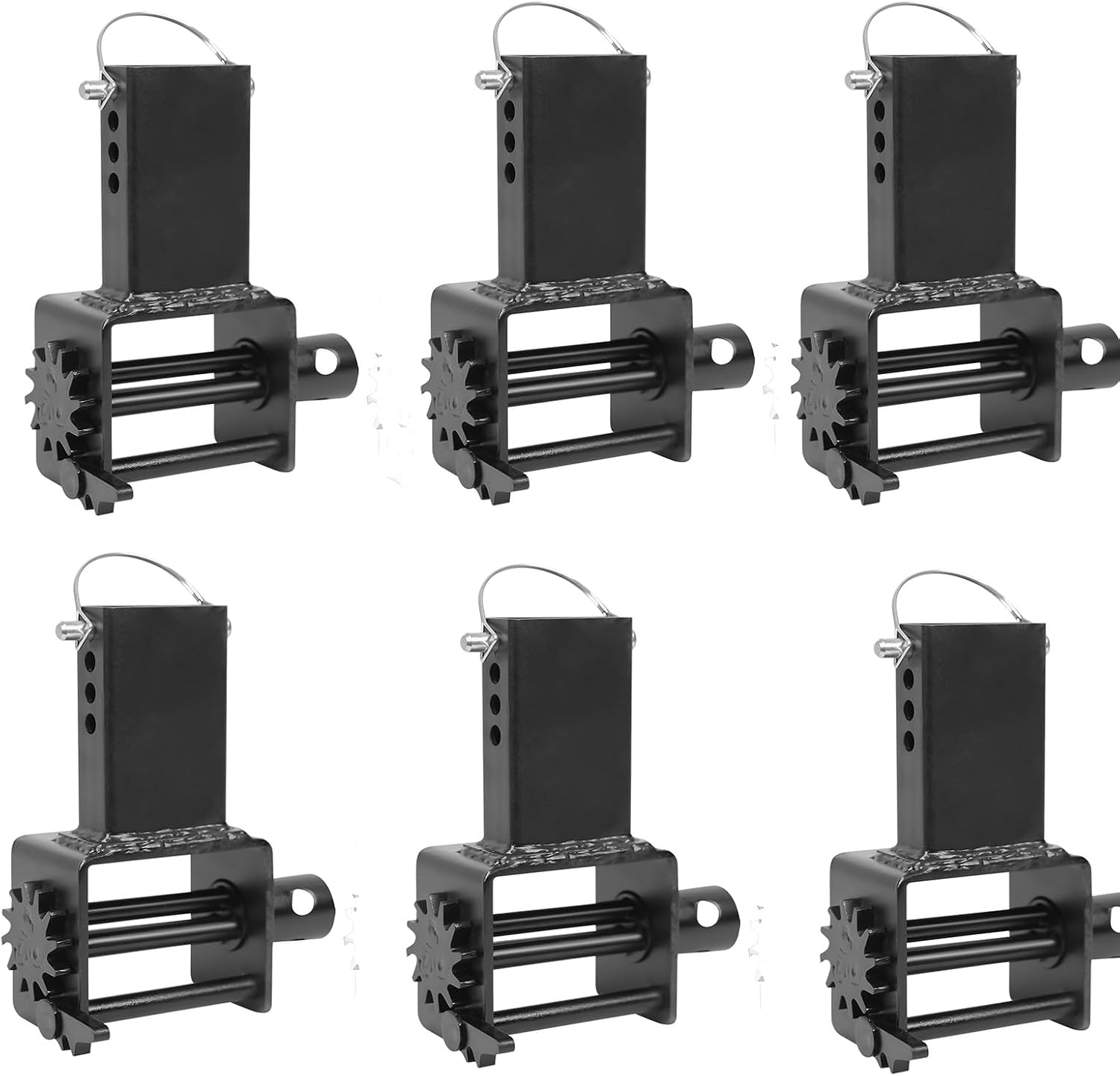 GAOMON 6 Pack Trailer Stake Pocket Winch 5400 lb WLL 16200 lb Capacity Black