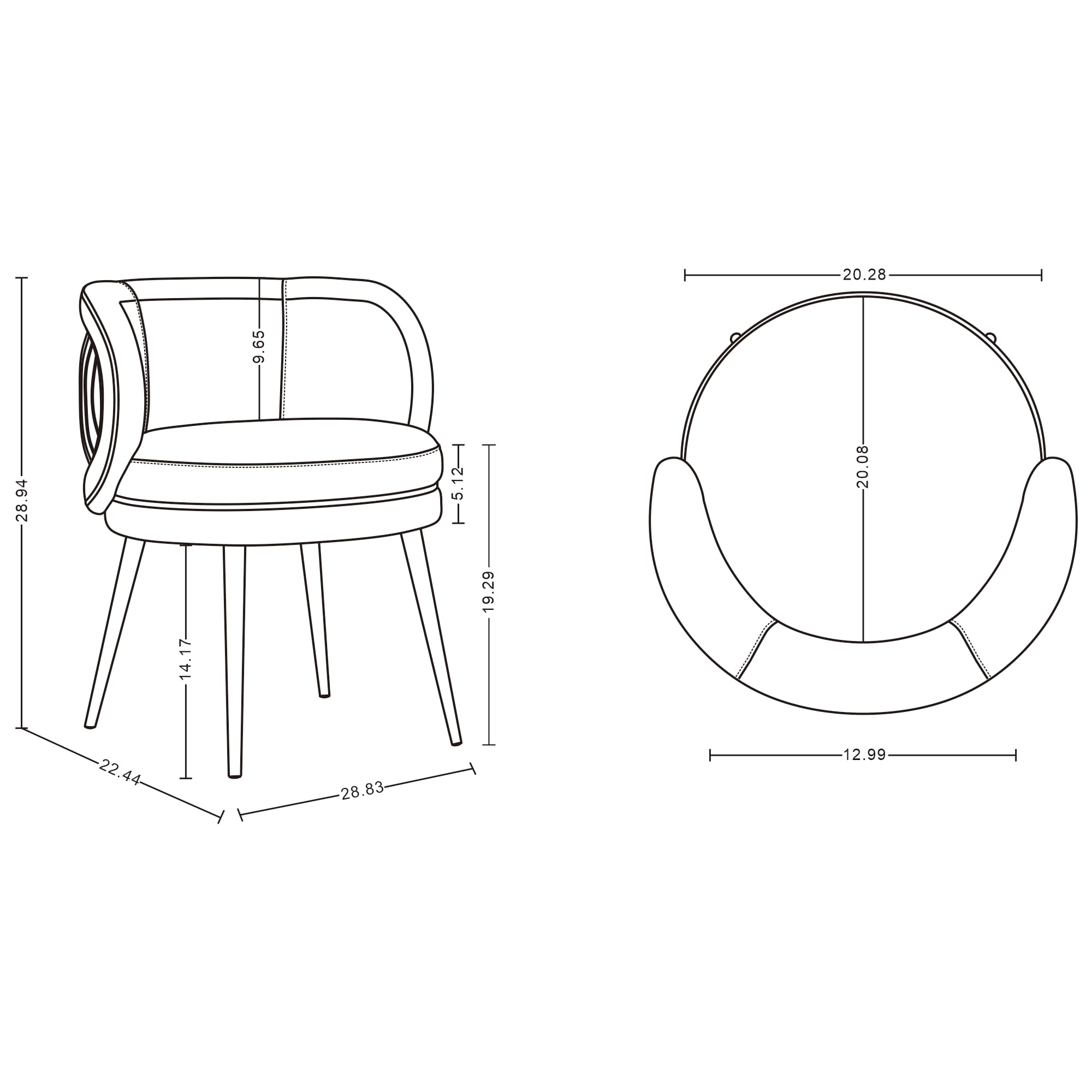Manhattan Comfort 2-DC080-GY Dining-Chairs - View #3
