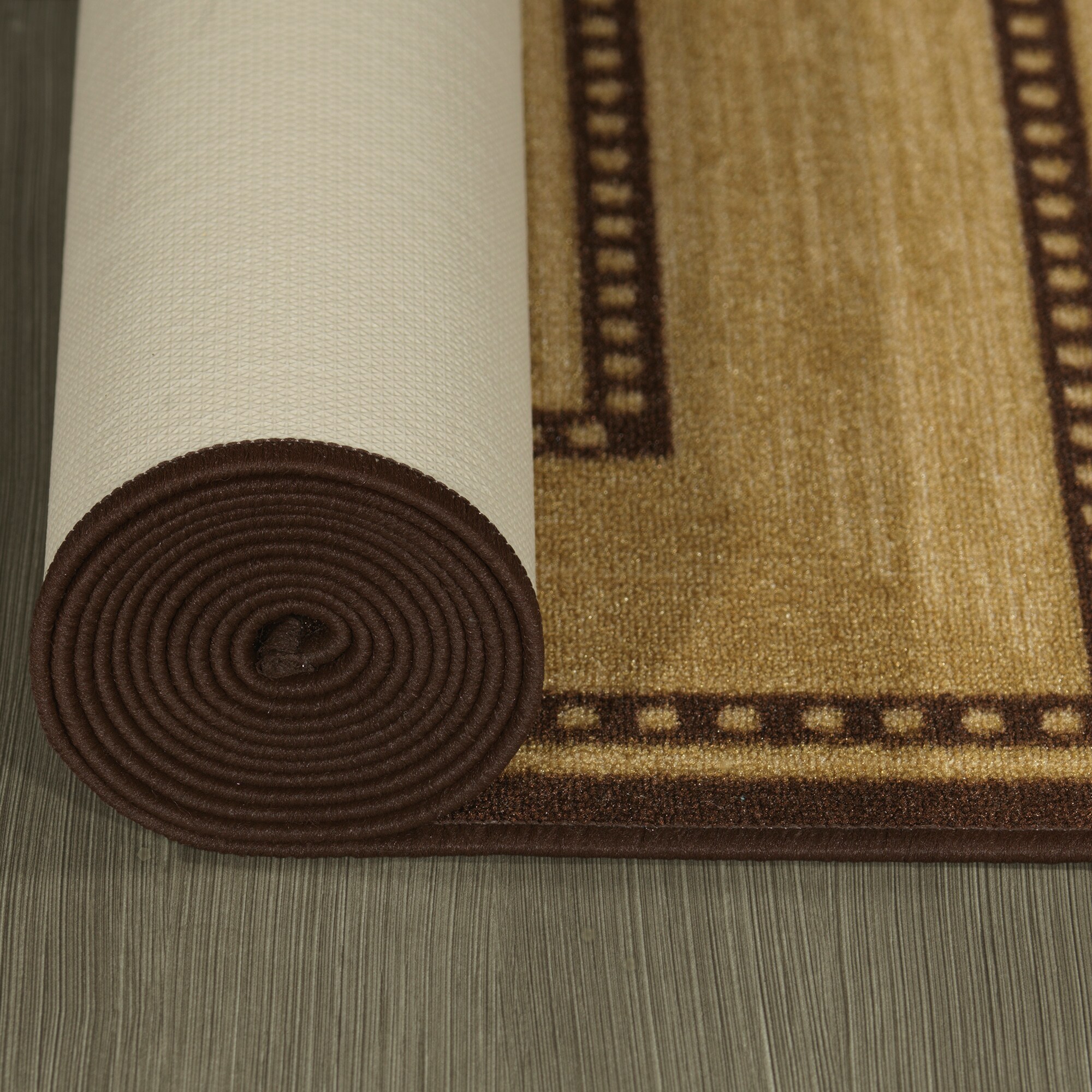 Ottomanson Classics 2 X 7 (ft.) Brown Indoor Border Machine