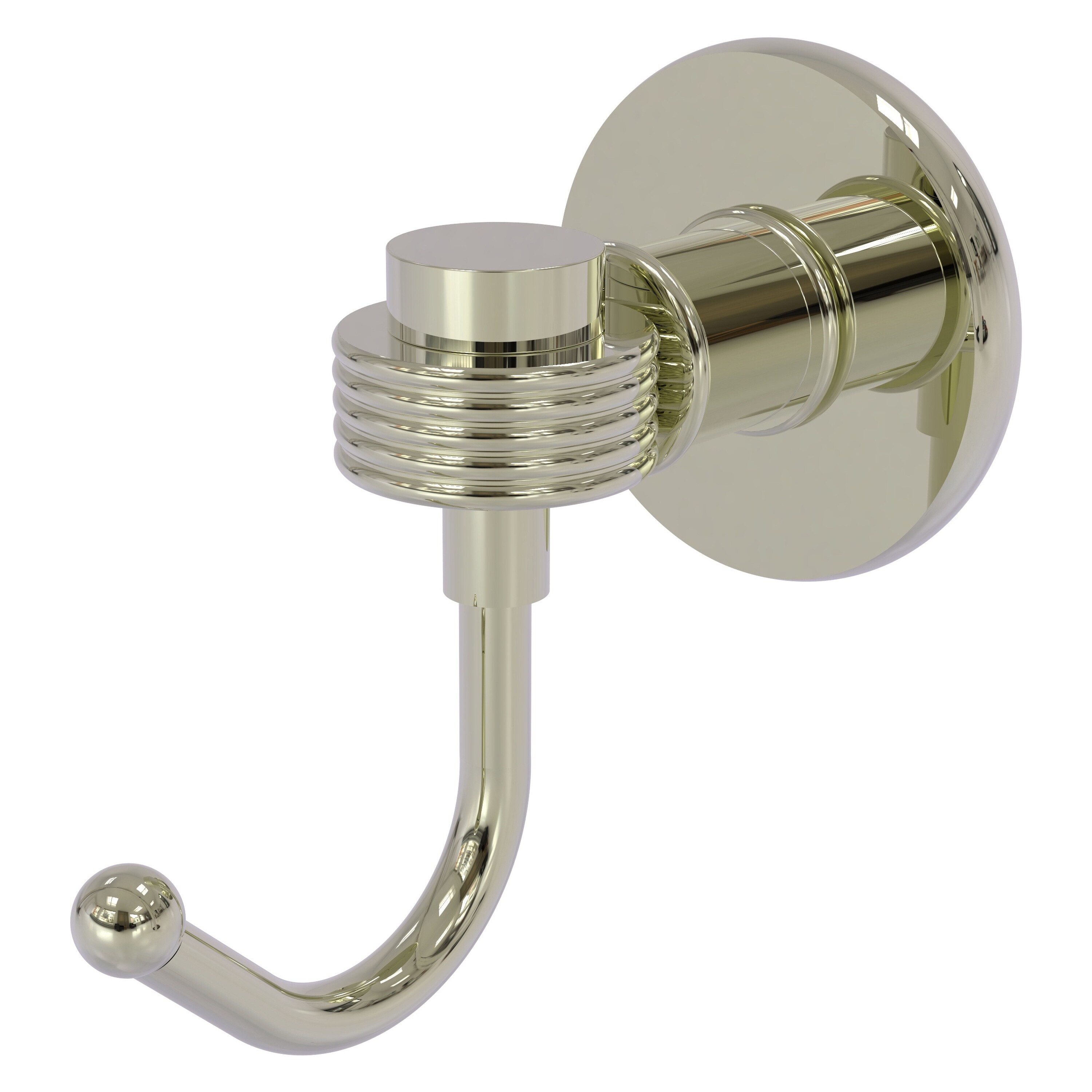 Allied Brass 2020G-PNI Continental Polished Nickel Single -Hook Wall mount Towel Hook