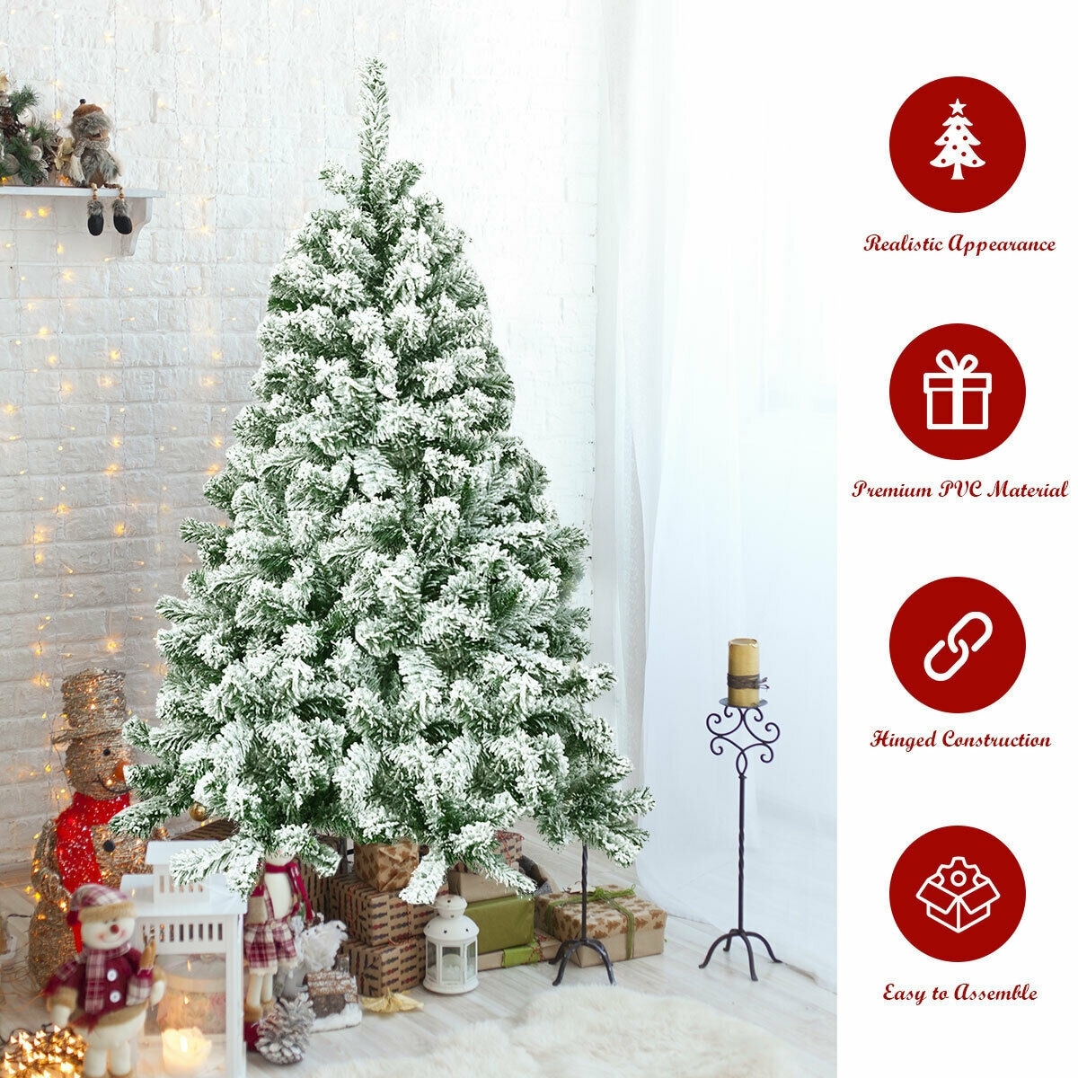 WELLFOR CM-HWY-22865 Artificial-Christmas-Trees - View #5