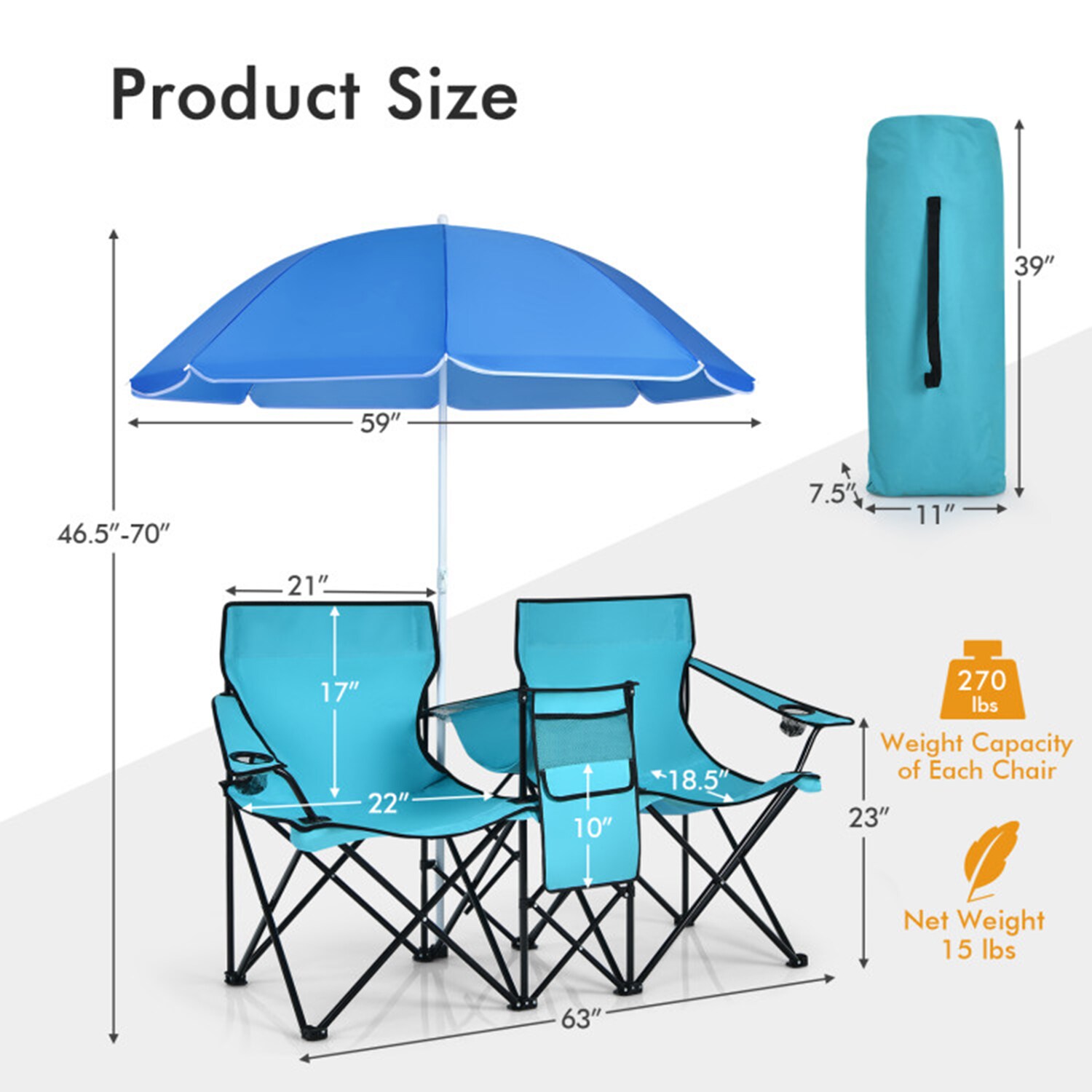 Mondawe MO-GP11656BL Beach-Camping-Chairs - View #9