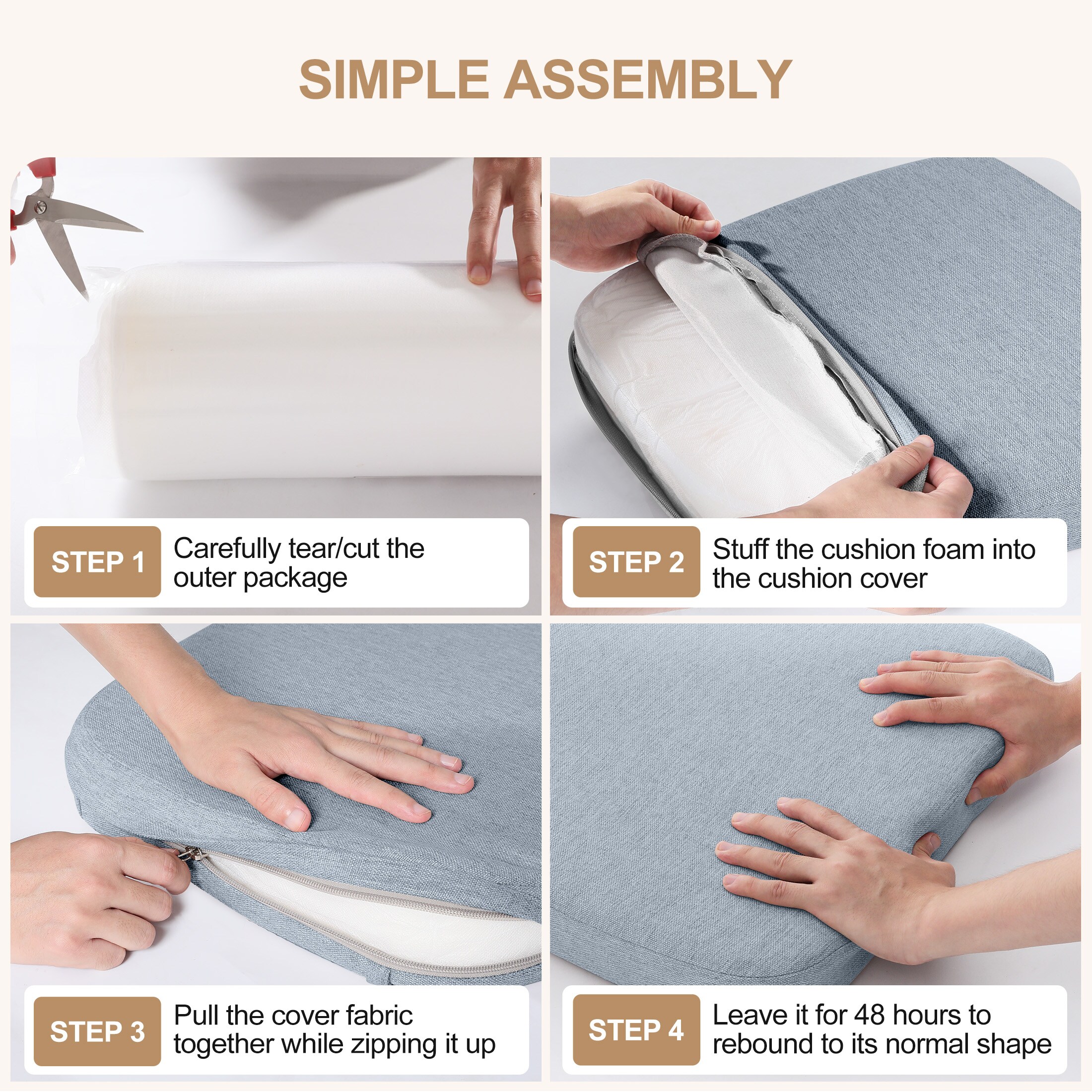 AAAAAcessories LS-DCCLH-QIANLAN-2P Indoor-Chair-Cushions - View #9
