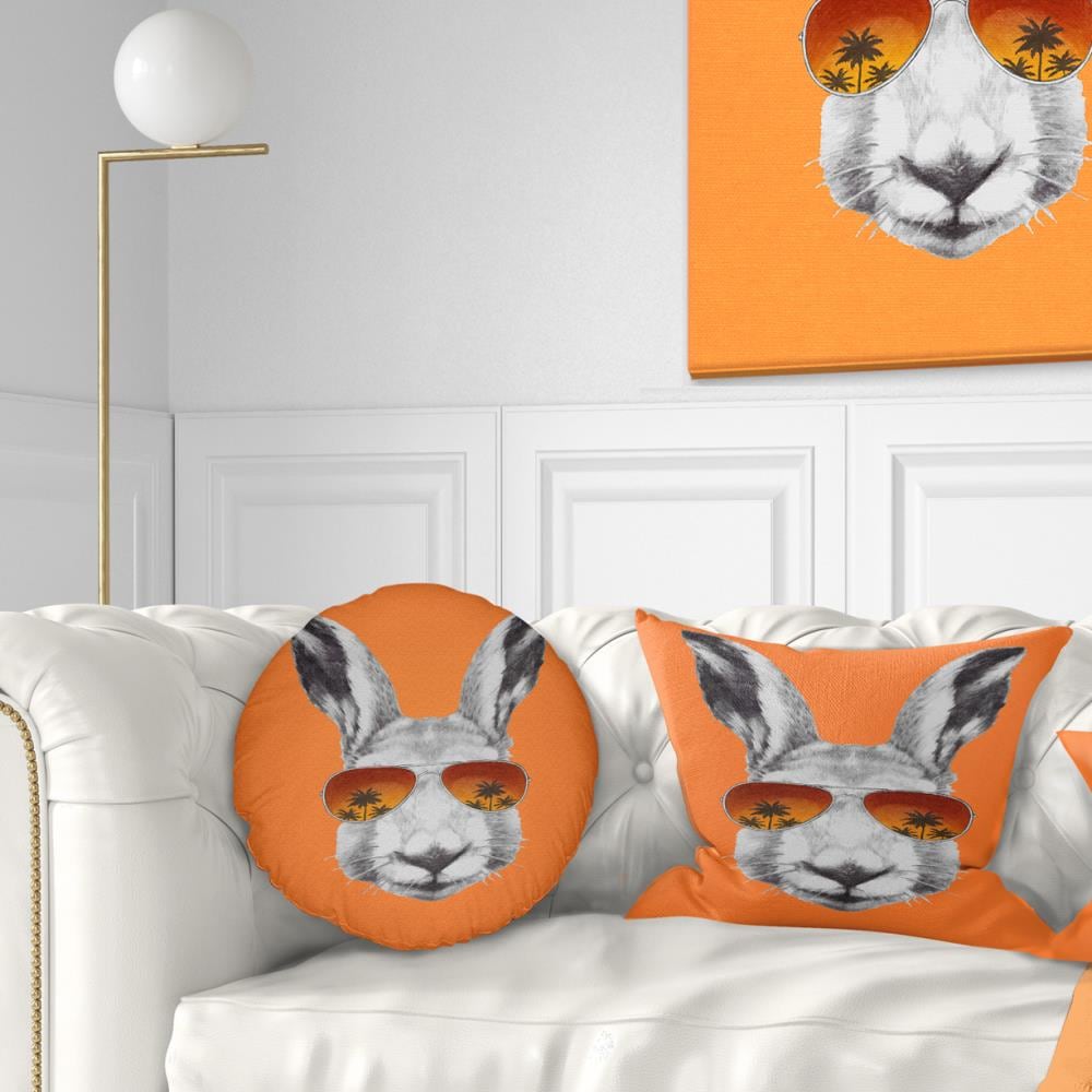 Designart CU13187-12-20 12-in x 20-in Orange Indoor Decorative Pillow