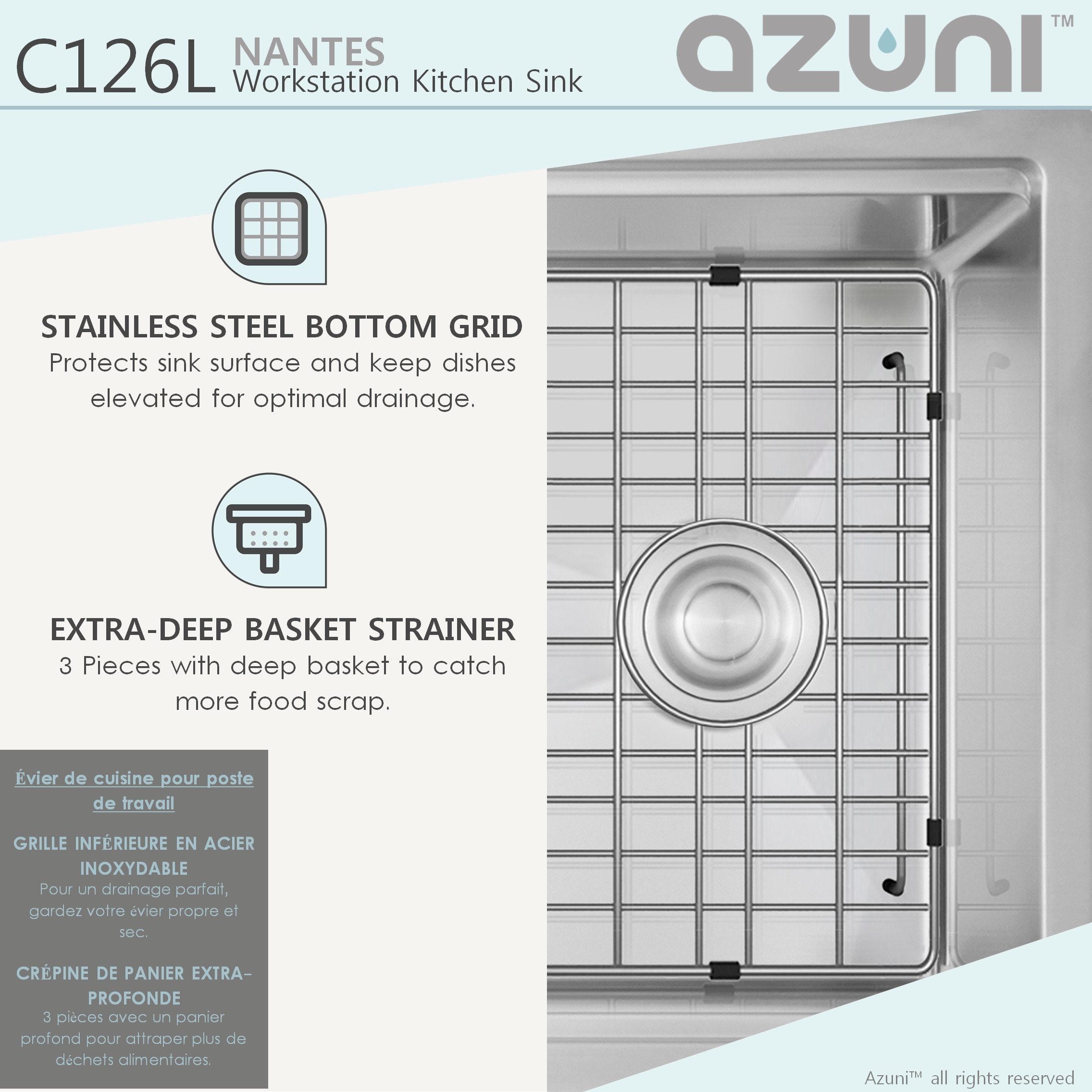 Azuni C126L1 Kitchen-Sinks - View #9