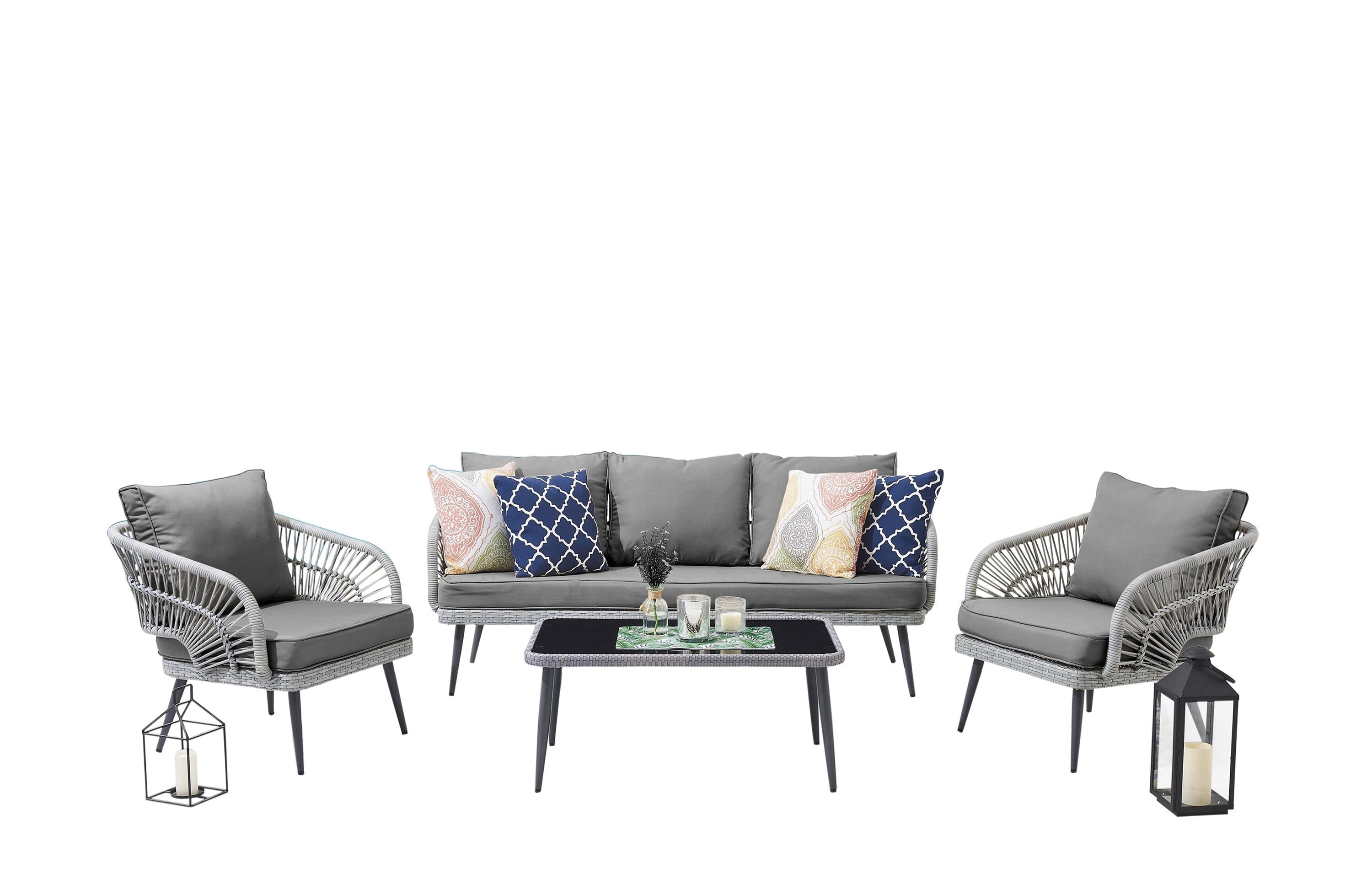 Manhattan Comfort OD-CV015-GY Patio-Conversation-Sets - View #2