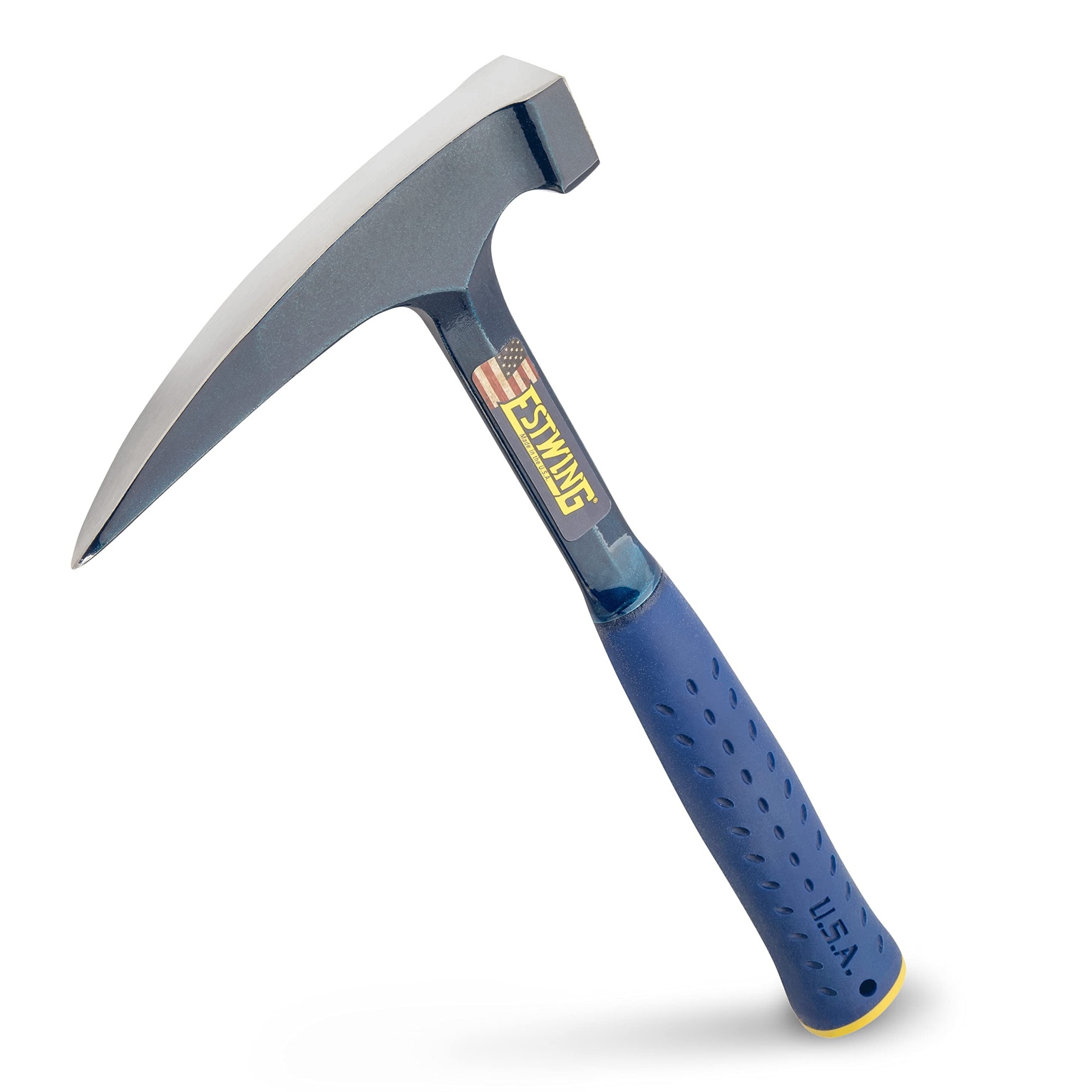 KIWDZFU  Rock Pick 24 oz Geology Hammer with Pointed Tip and Shock Reduction Grip for Outdoor and Construction Use durable home and garden