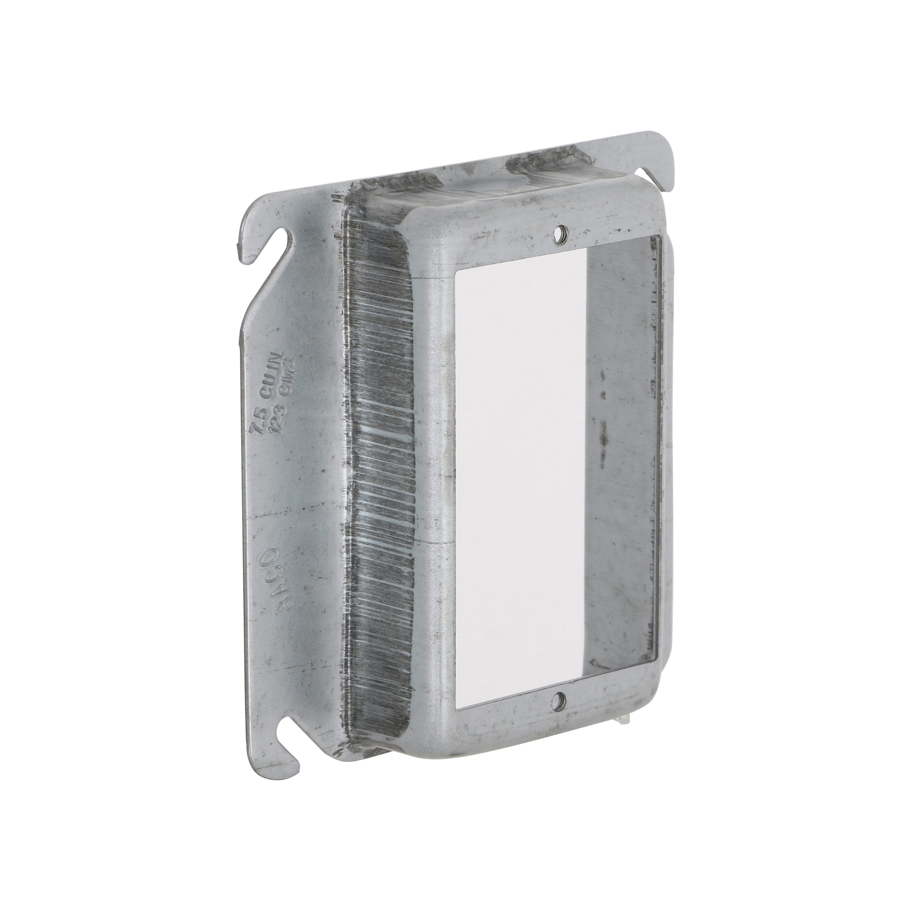 Hubbell RACO 1-Gang Square Gray Metal Electrical Box Cover