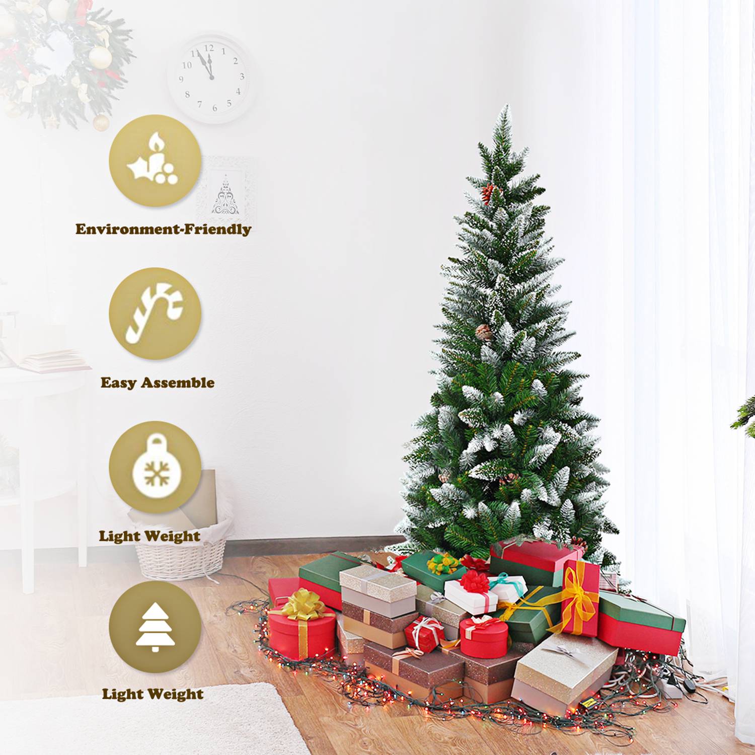 Costway CSHY000205 Artificial-Christmas-Trees - View #5