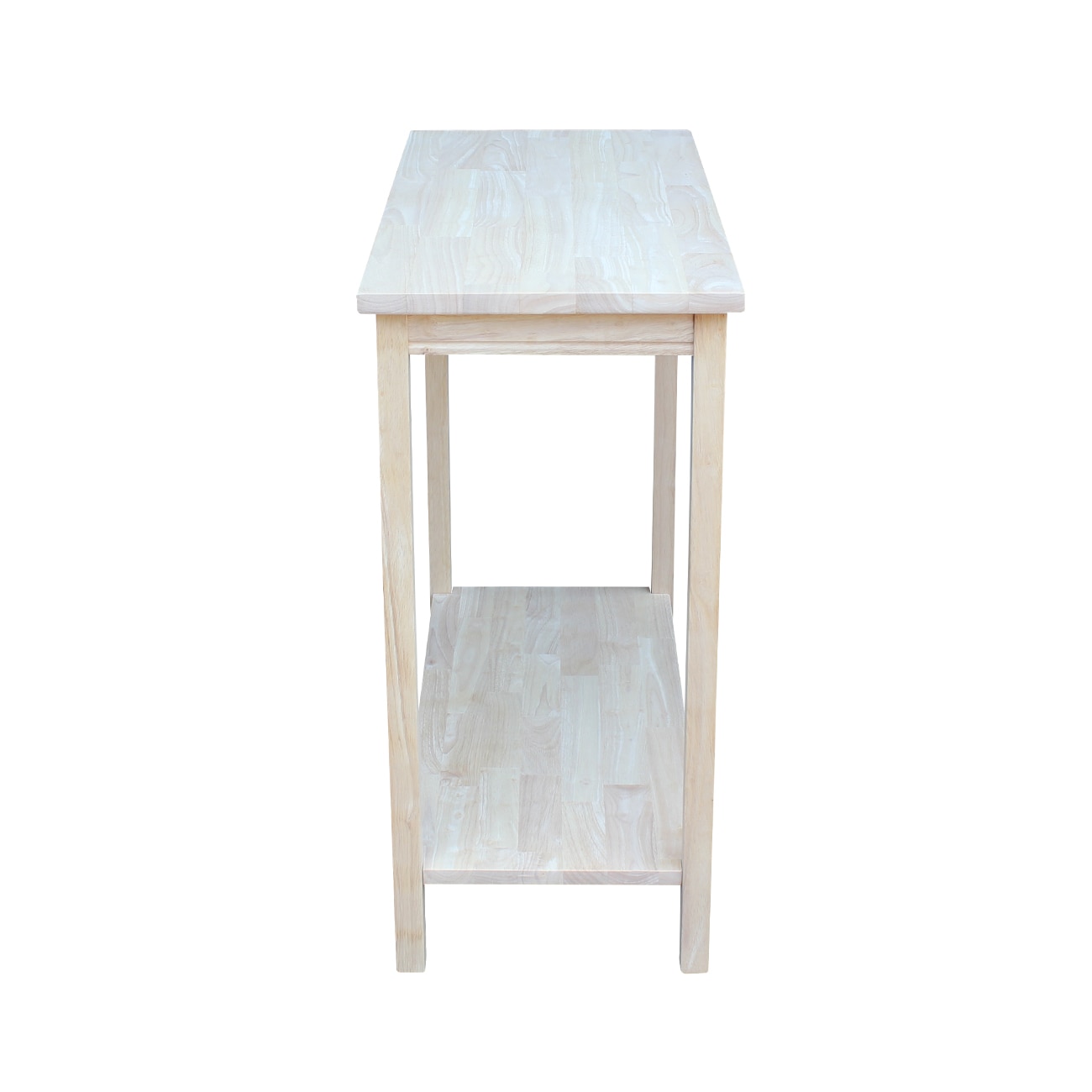 Parawood Unfinished Accent Storage Table - 33.1" L x 17.7" W