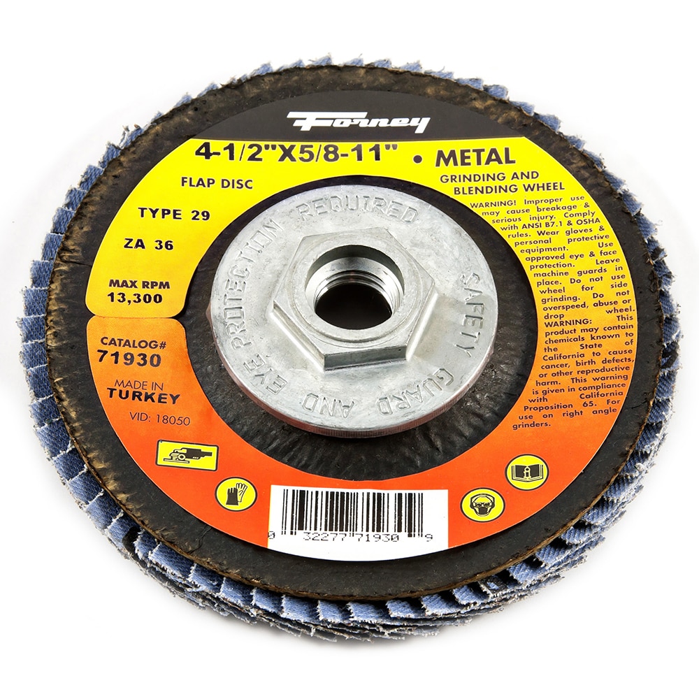 Forney 71930 Flap Disk 4.5-Inches Zirconia Flap disc