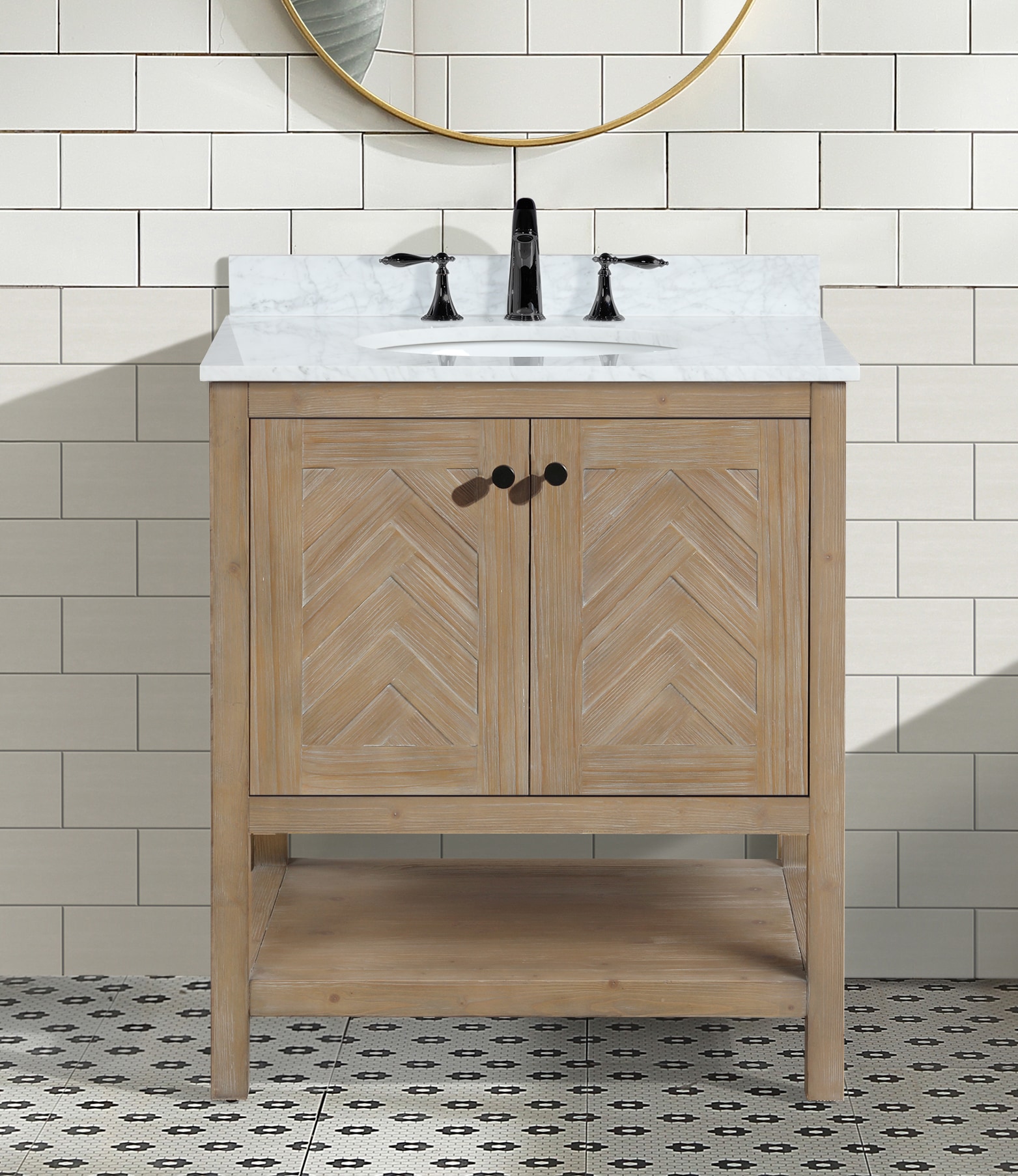 Ari Kitchen & Bath AKB-SAVANNAH-30-WEAT Bath-Vanity-Combo - View #6
