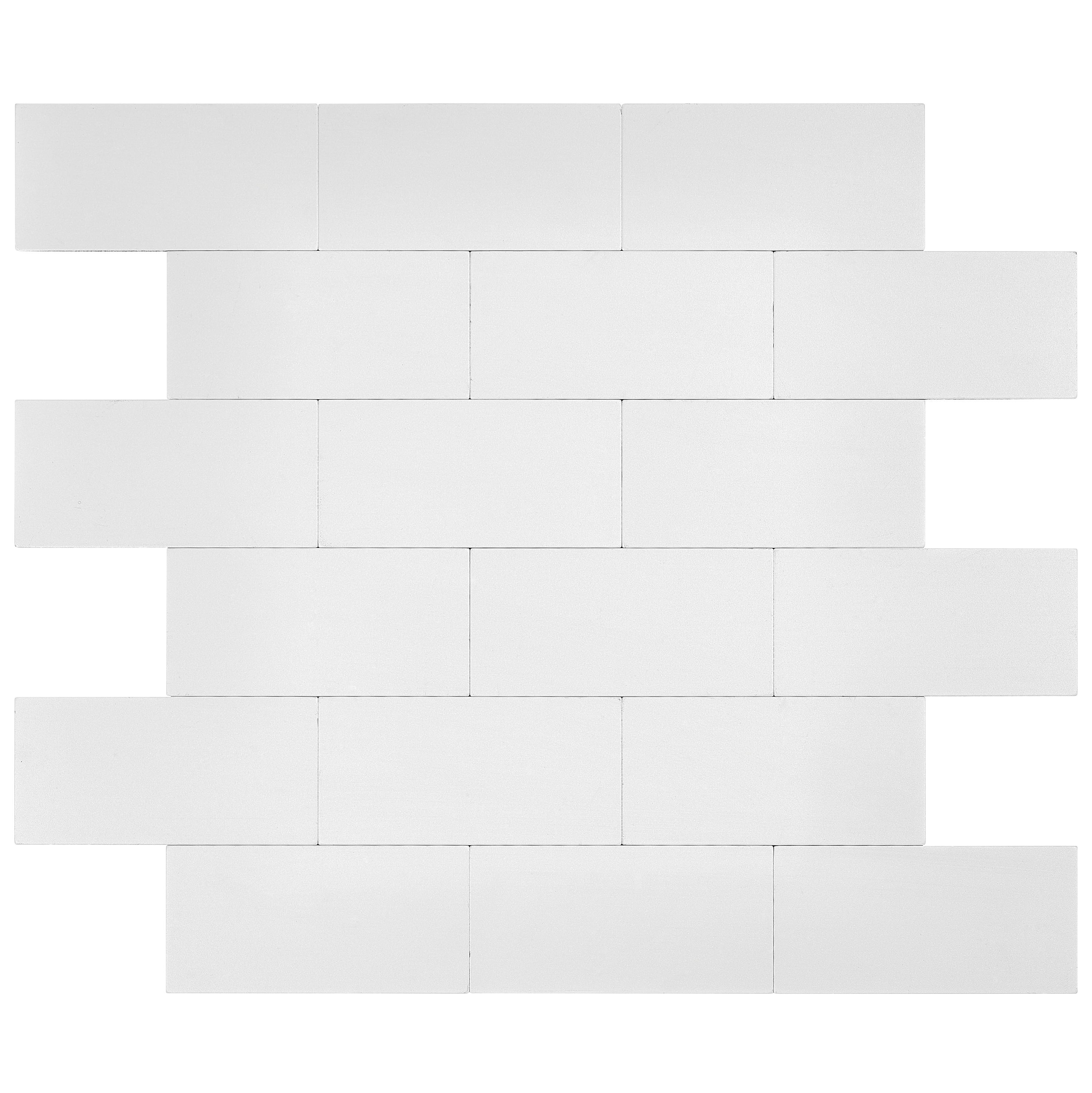 Avant Decor STC022-SMP Sample - Banff White 6-in x 6-in Multi-finish Look Wall Tile