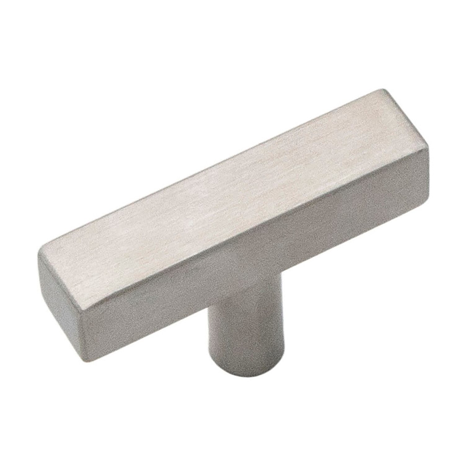 Hickory Hardware Heritage Designs Quad 1-3/8-in Satin Nickel Bar Contemporary Cabinet Knob 10 -Pack #R080548SNX-10G