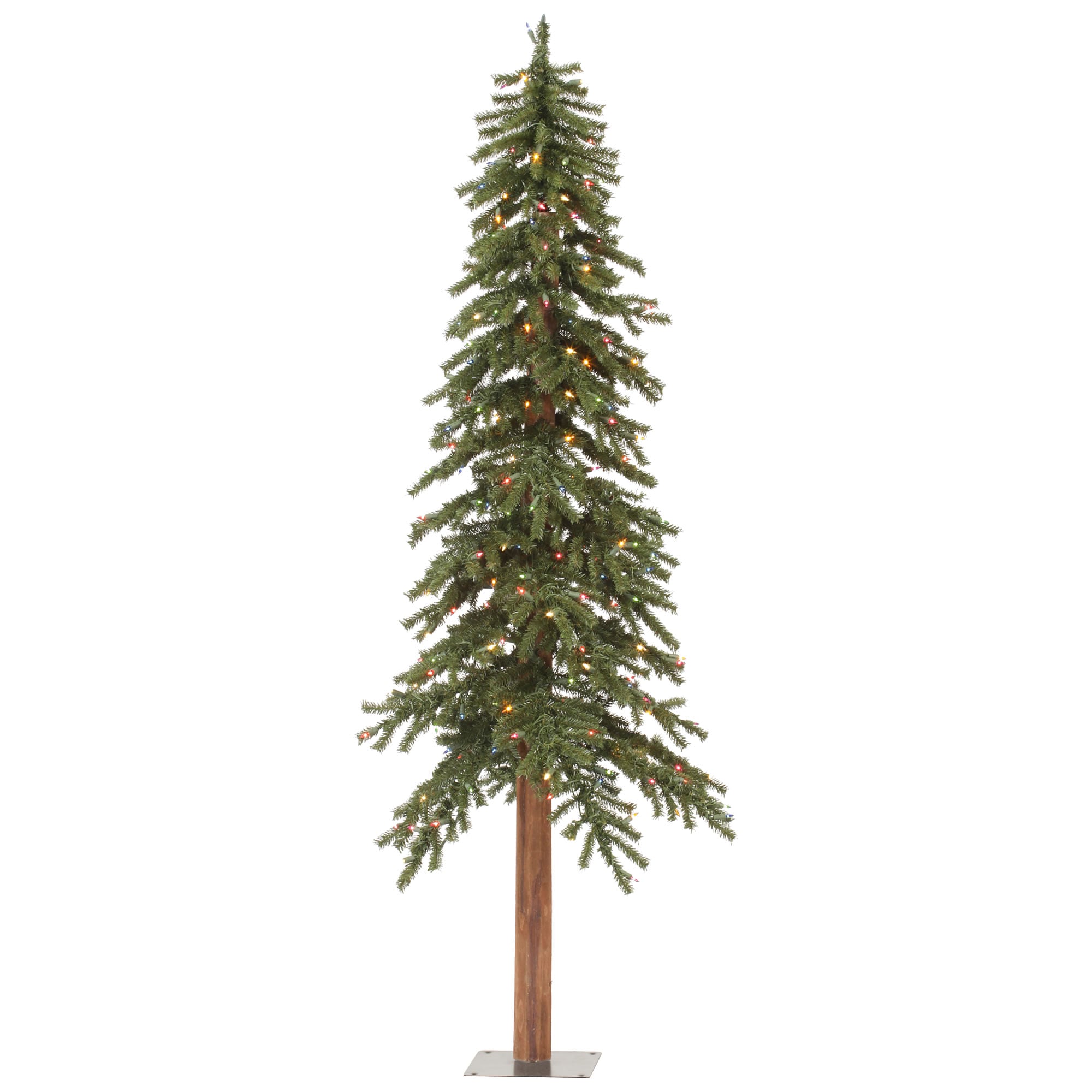 Vickerman A805162LED 6-ft Alpine Pre-lit Artificial Christmas Tree with Multicolor LED Lights