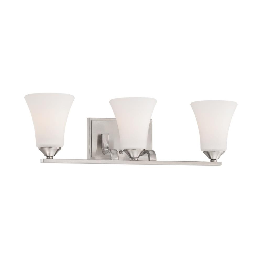 Thomas Lighting TV0020217 Treme 23-in 3 -Light Brushed Steel Transitional Vanity light
