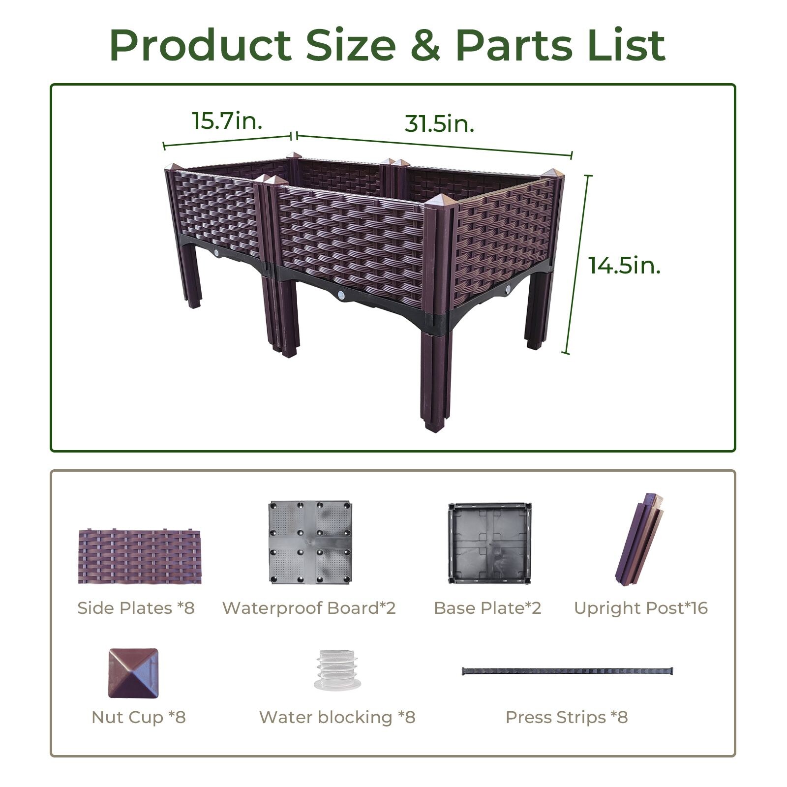 CJGQ D0102H55ASP Raised-Garden-Beds - View #4