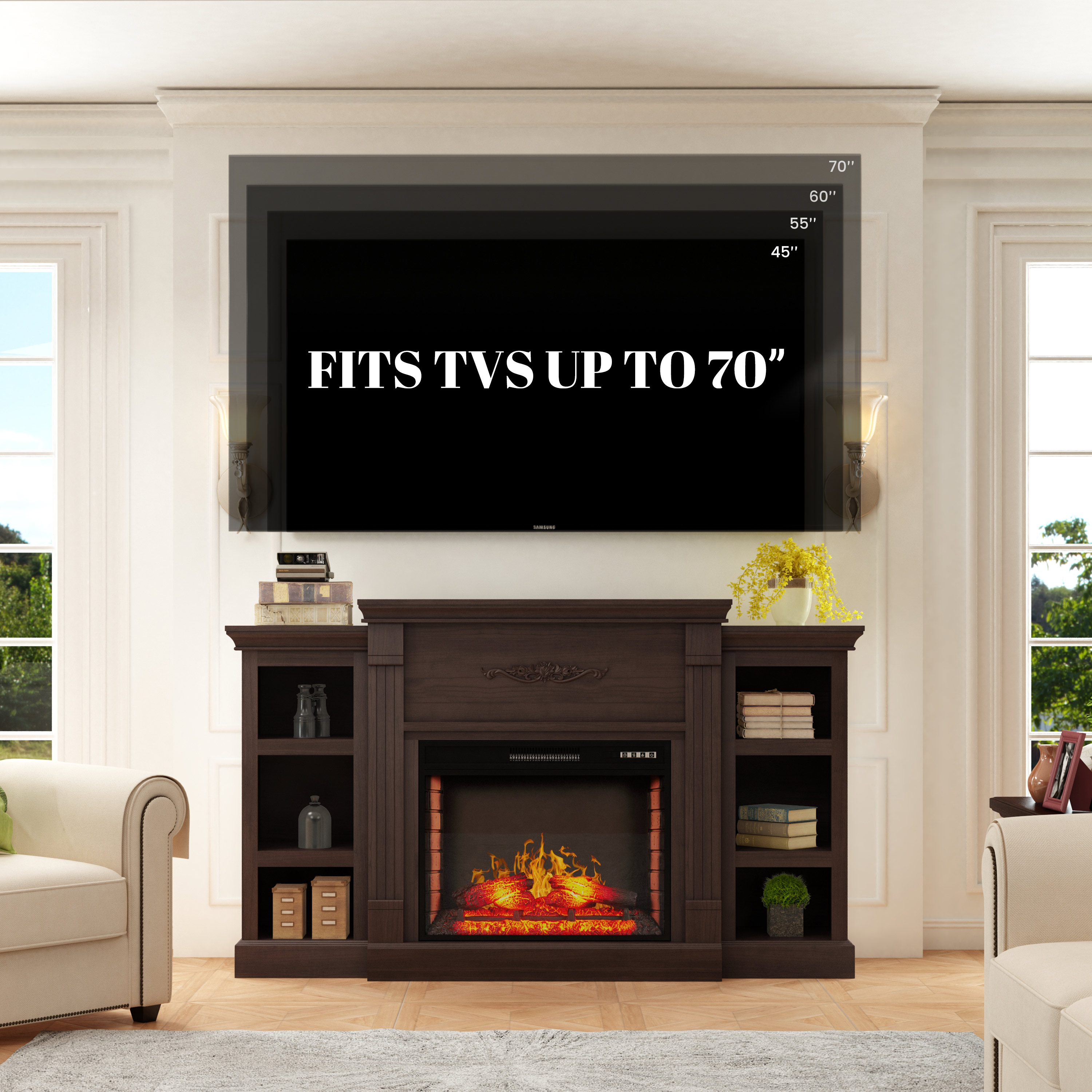 Mondawe MO-WE89438 Electric-Fireplaces - View #2