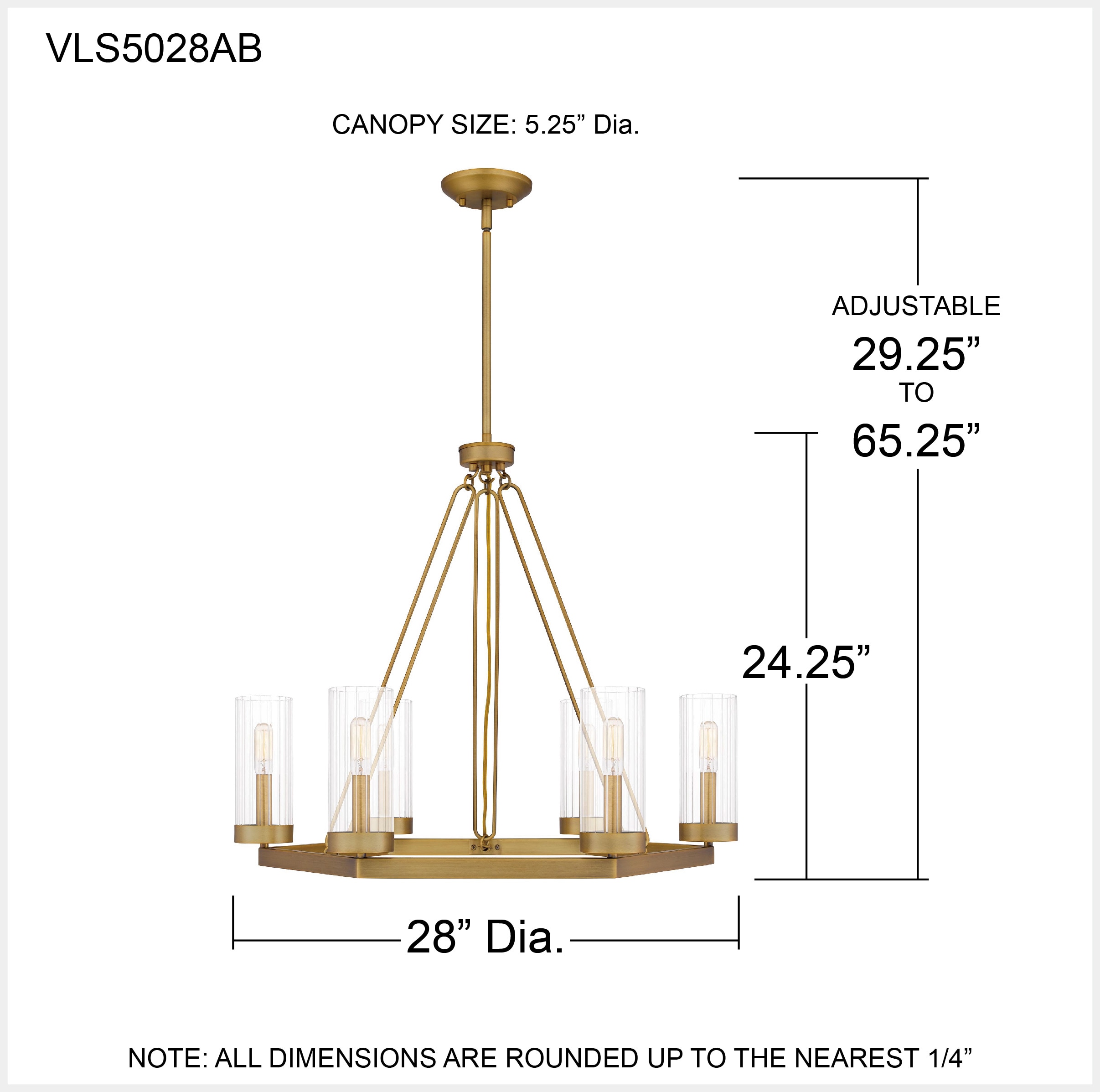 Quoizel Valens 6-Light Aged Brass Traditional Damp Rated Chandelier at ...