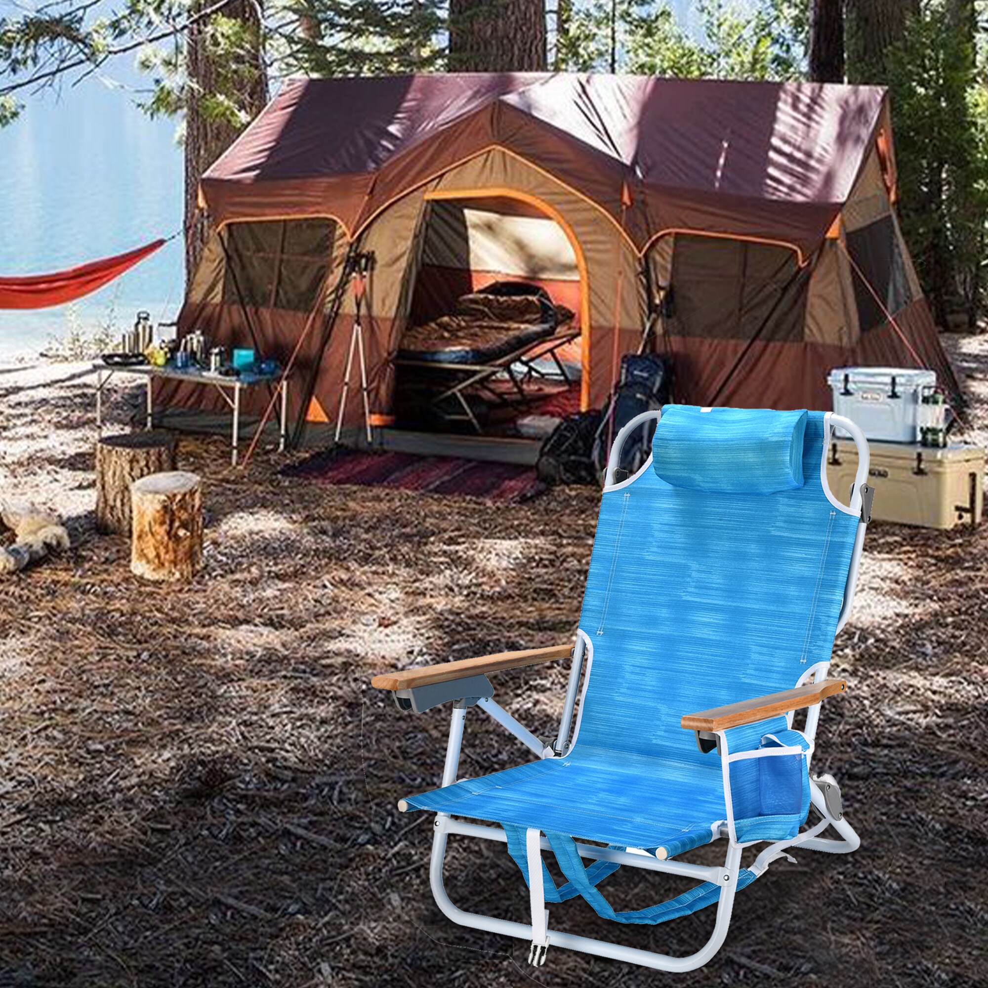 Kahomvis BEACH-QP109-265 Beach-Camping-Chairs - View #3