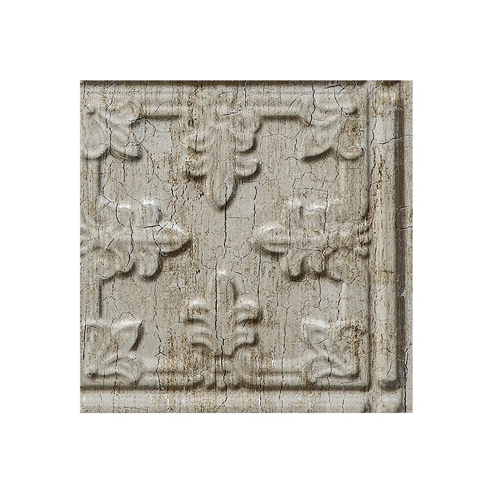 Fasade X6034 Sample 6-in x 6-in Plastic Vintage Metal Backsplash Panels