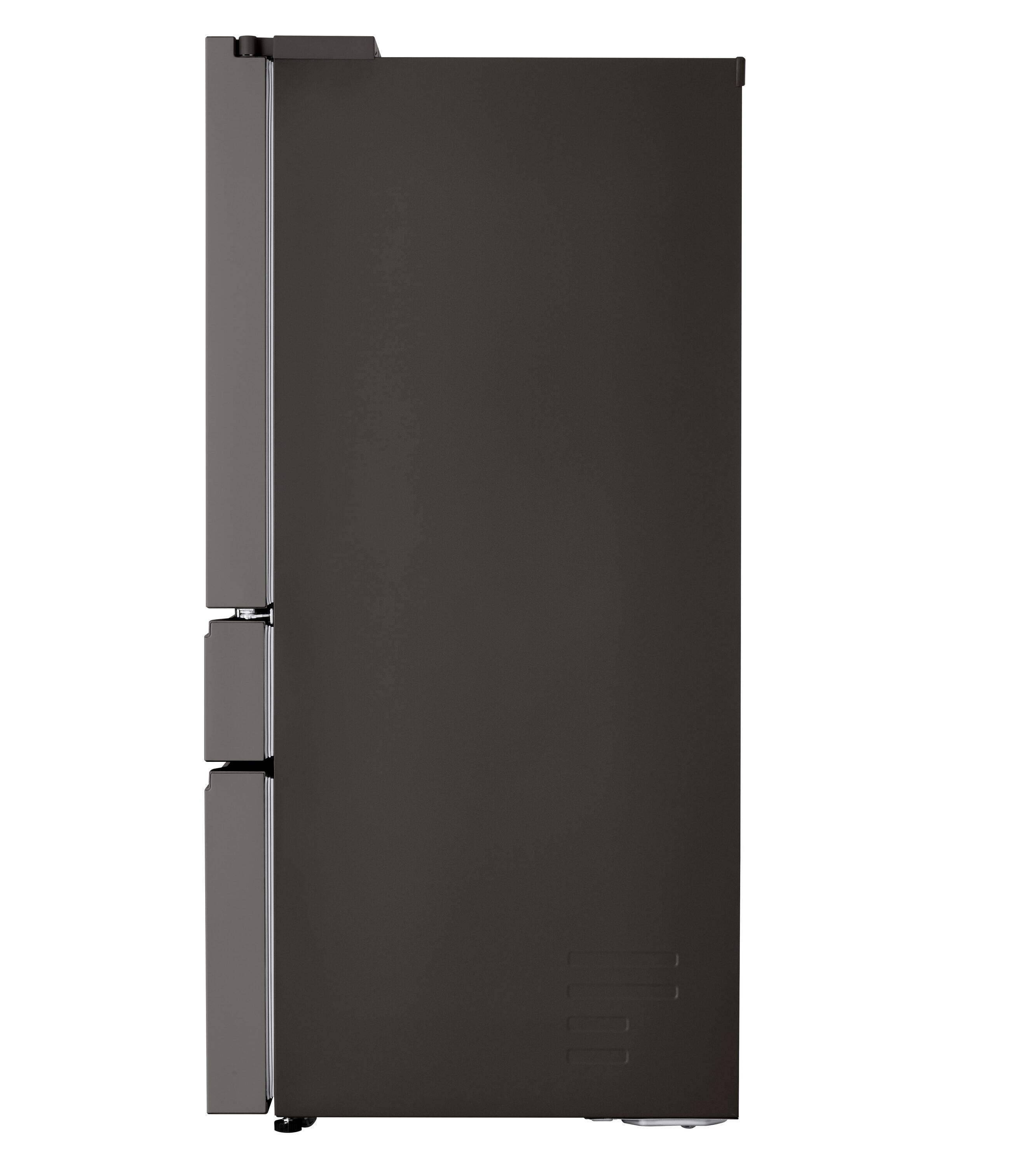 LG Standard Depth MAX Full-Convert Drawer 28.6-cu ft 4-Door Smart French  Door Refrigerator with Dual Ice Maker, Water and Ice Dispenser (Fingerprint  