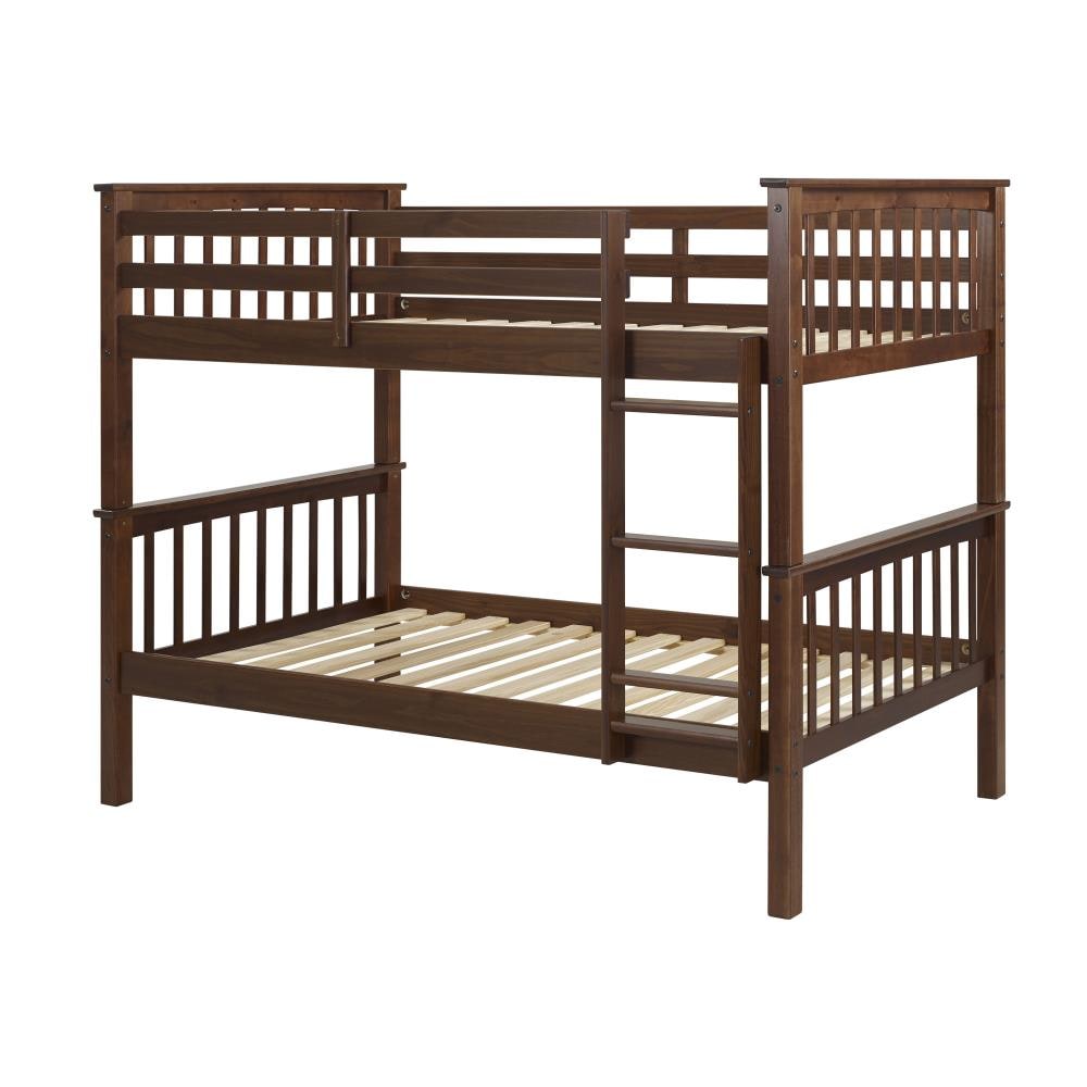 Walker Edison Walnut Twin Wood Bed Frame in the Beds department at ...