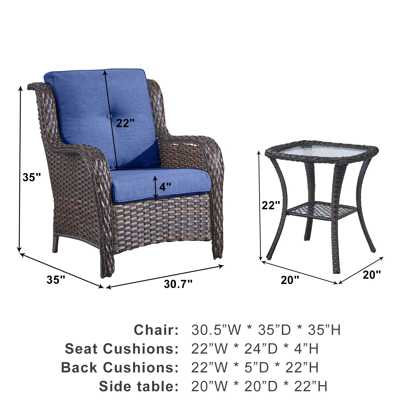 Rilyson FS006025-1 Patio-Chairs - View #4