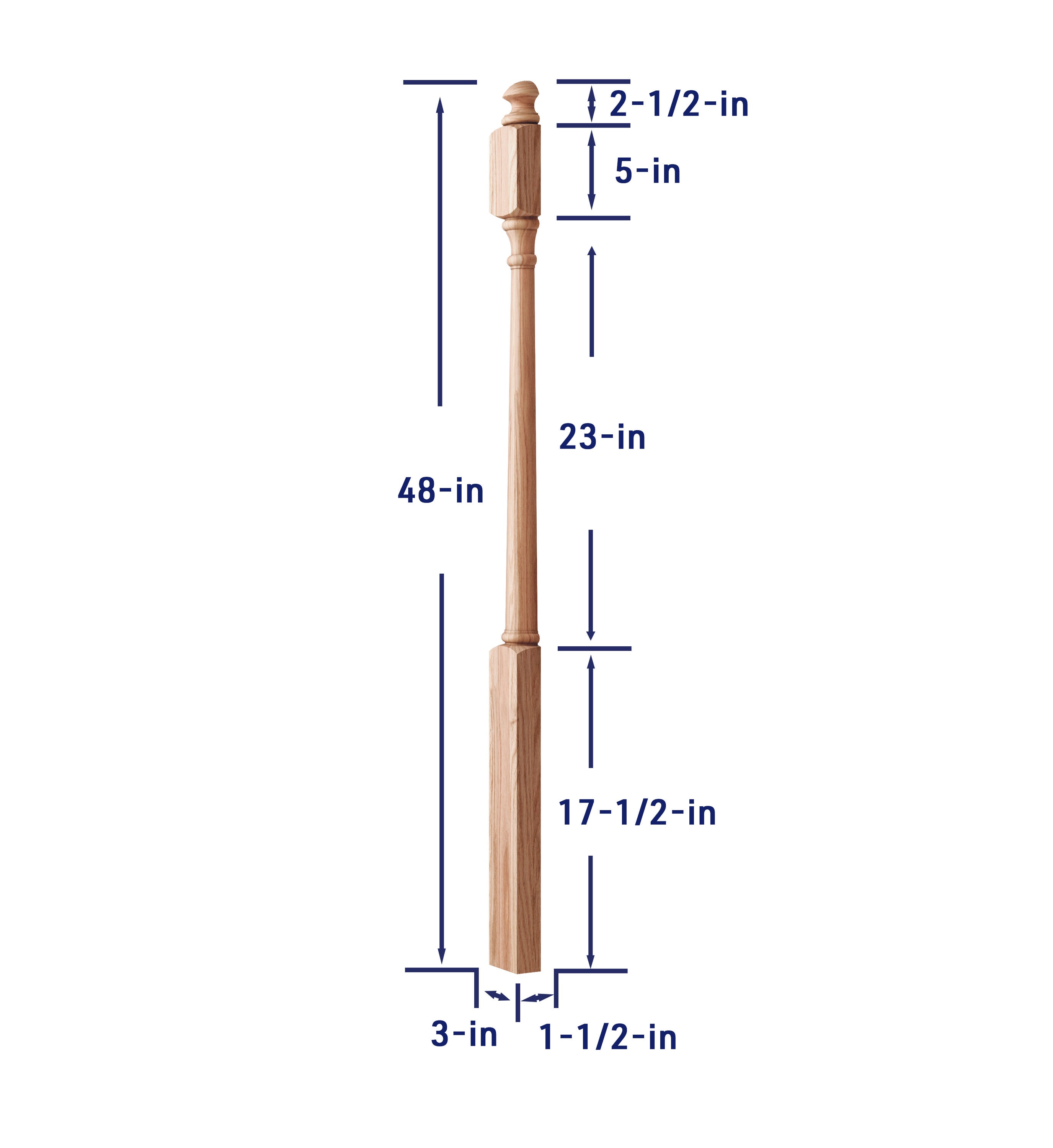 Crown Heritage 4414040H Interior-Stairpart-Newel-Posts - View #4