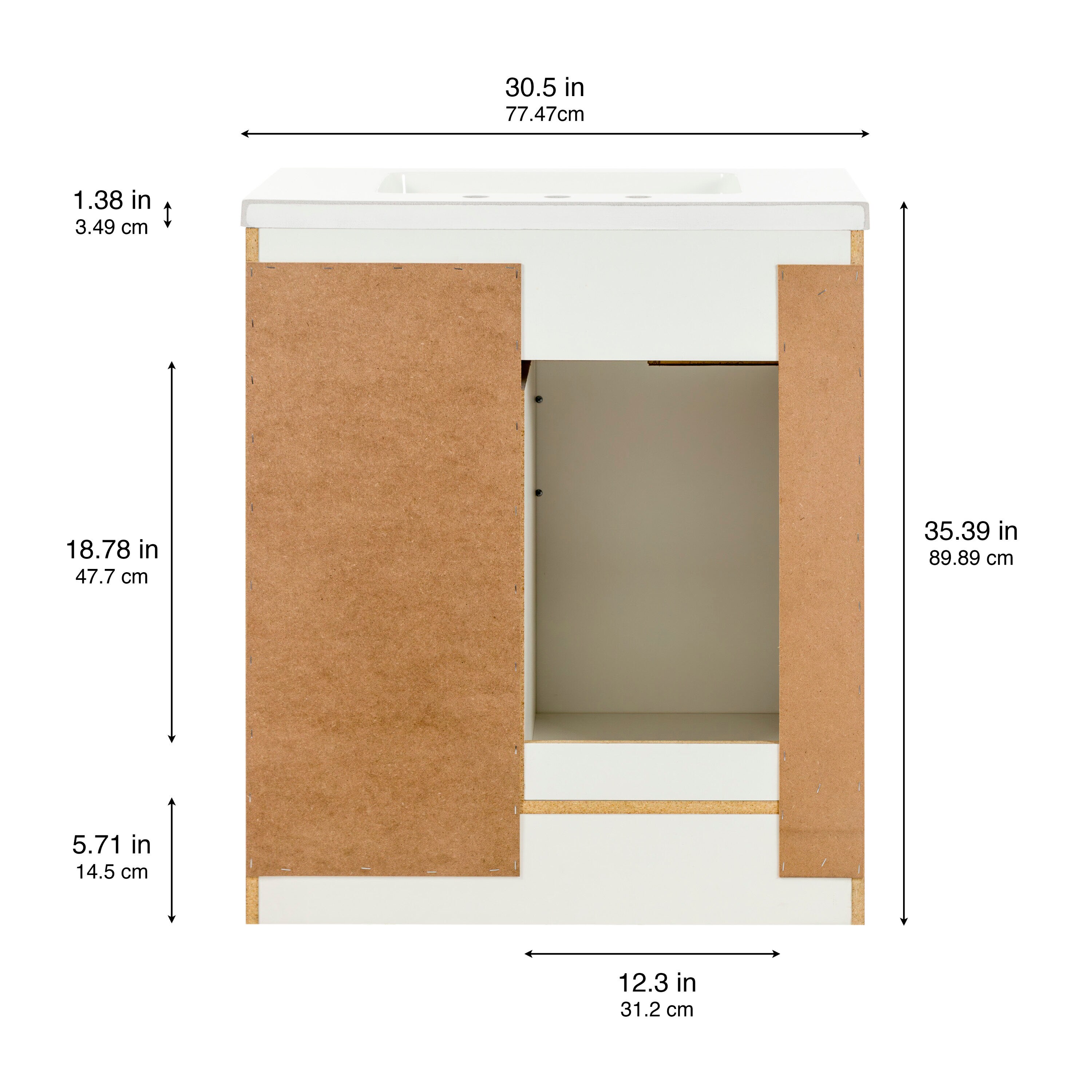 Style Selections W054930P2-WH Bath-Vanity-Combo - View #5
