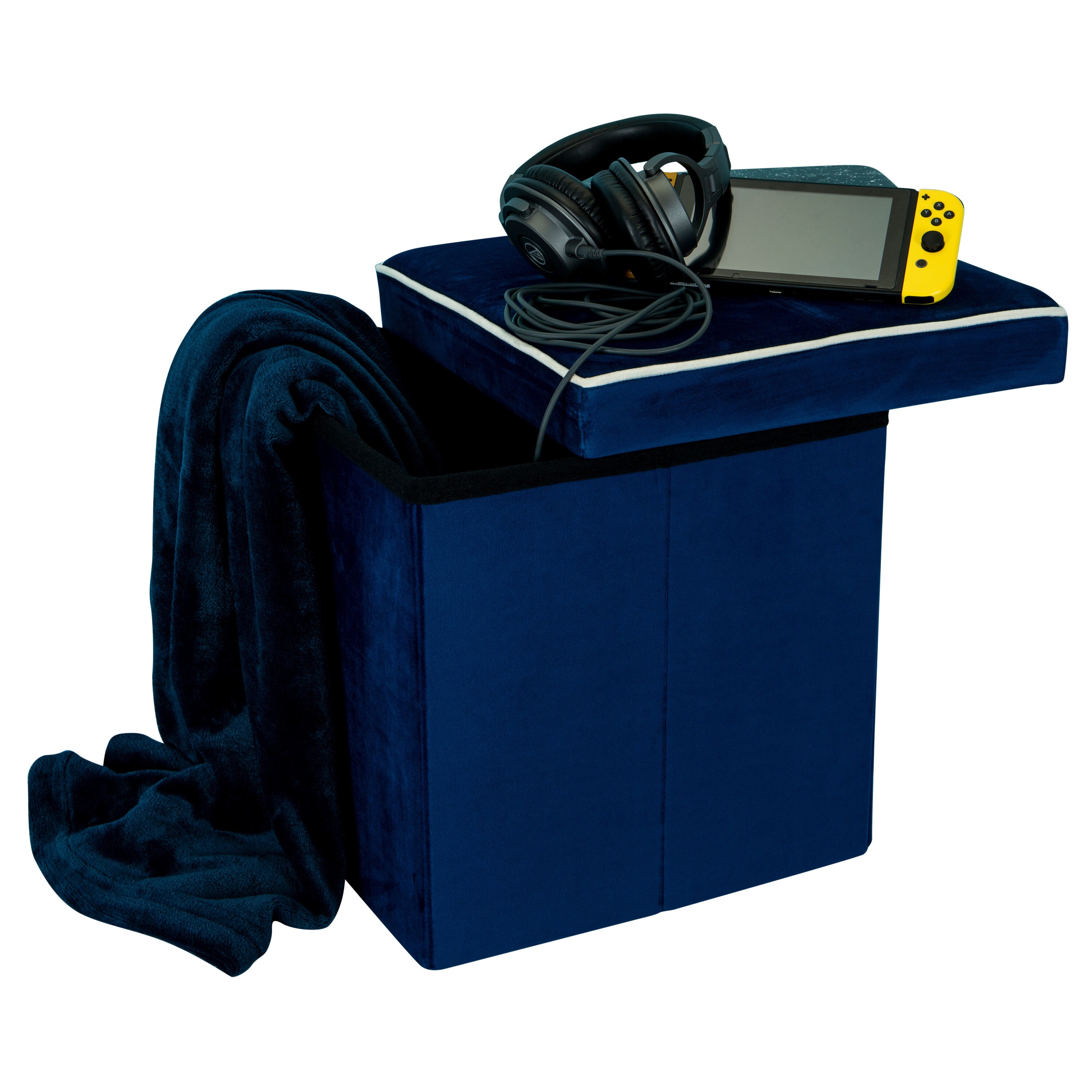 Simplify F-0629-NAVY Indoor-Ottomans - View #5