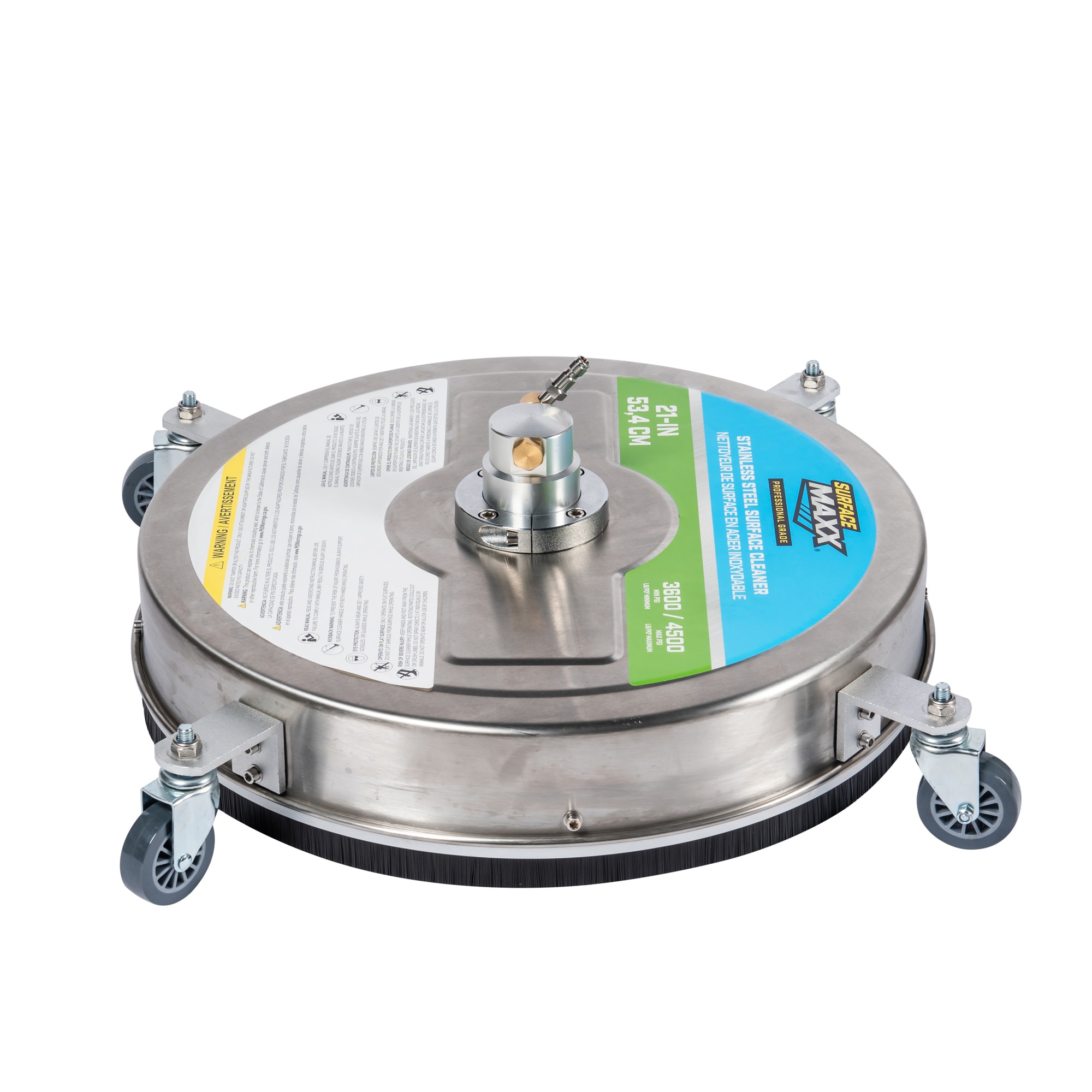 SurfaceMaxx 21-in up to 4500-PSI Rotating surface cleaner for Gas pressure washers #SMX-PWA102
