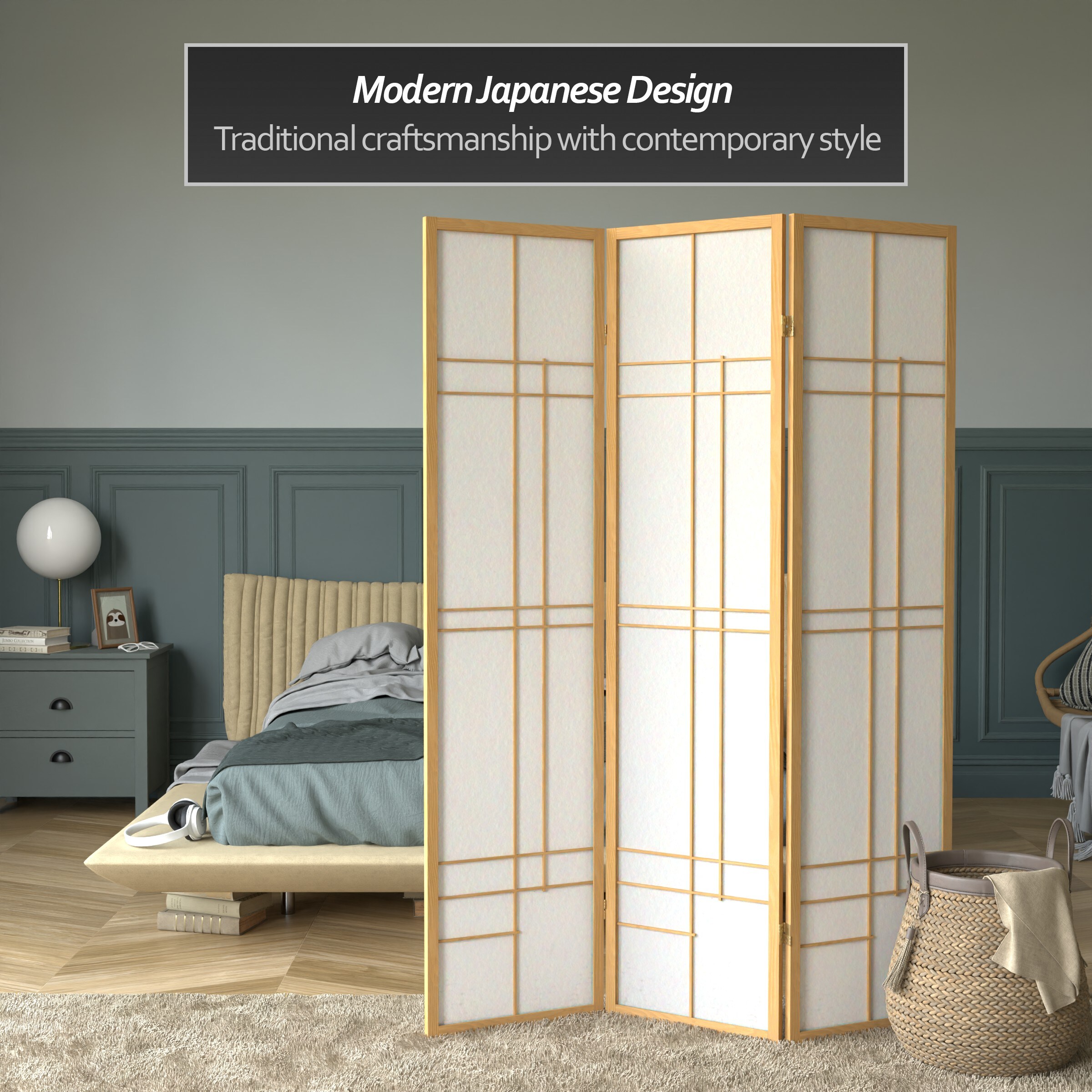 Red Lantern CEUD-3P-NAT Indoor-Privacy-Screens - View #4